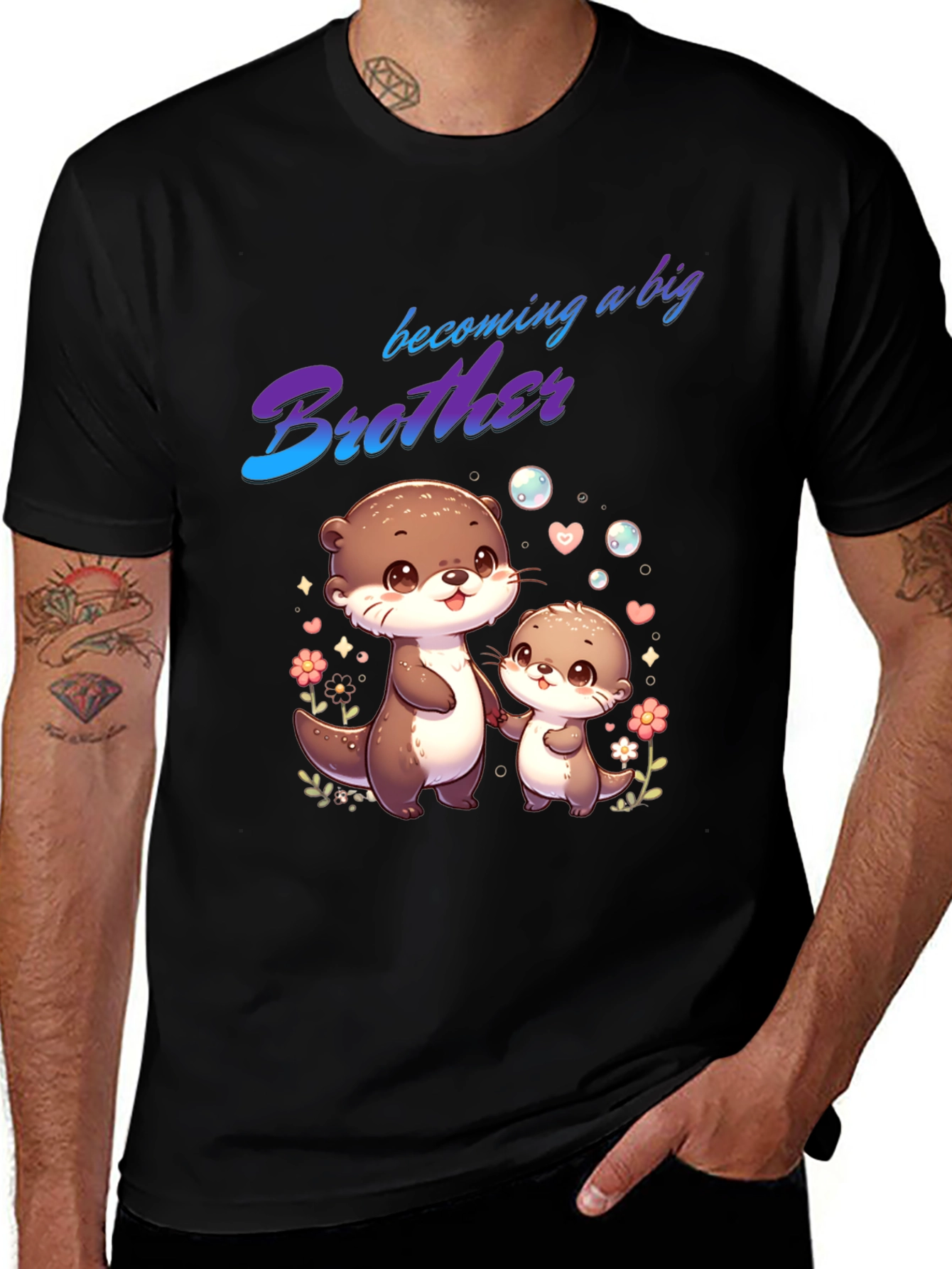 Becoming a Big Brother Otter T-Shirt