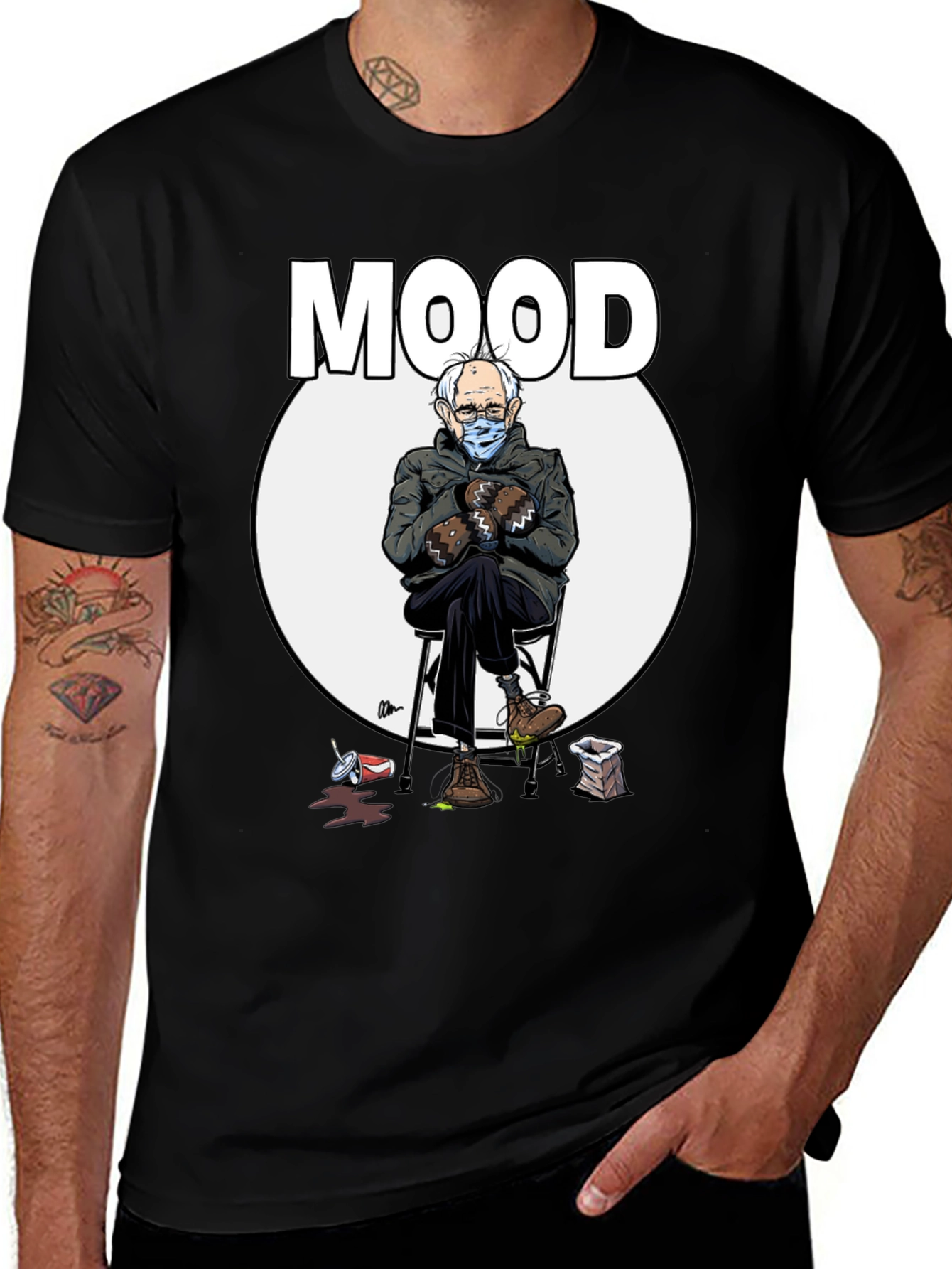 Variant 23 of Bernie Sanders Mood Graphic Tee