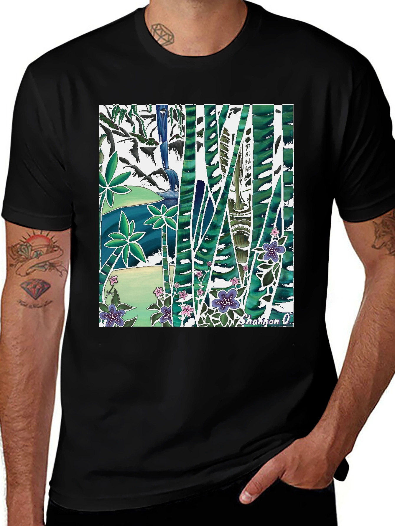 Variant 18 of Nature Inspired Graphic Print T-Shirt