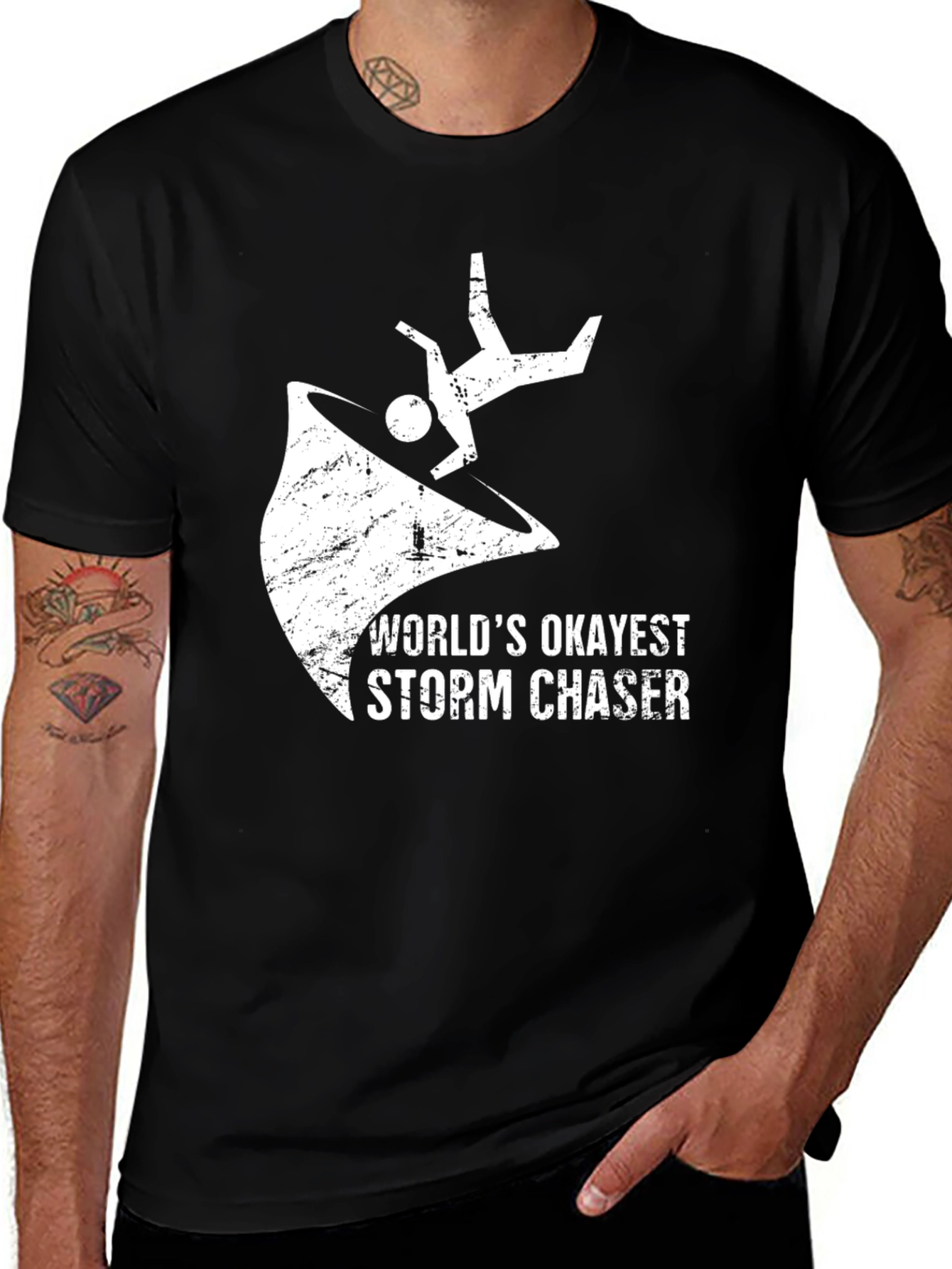Variant 16 of World's Okayest Storm Chaser T-Shirt