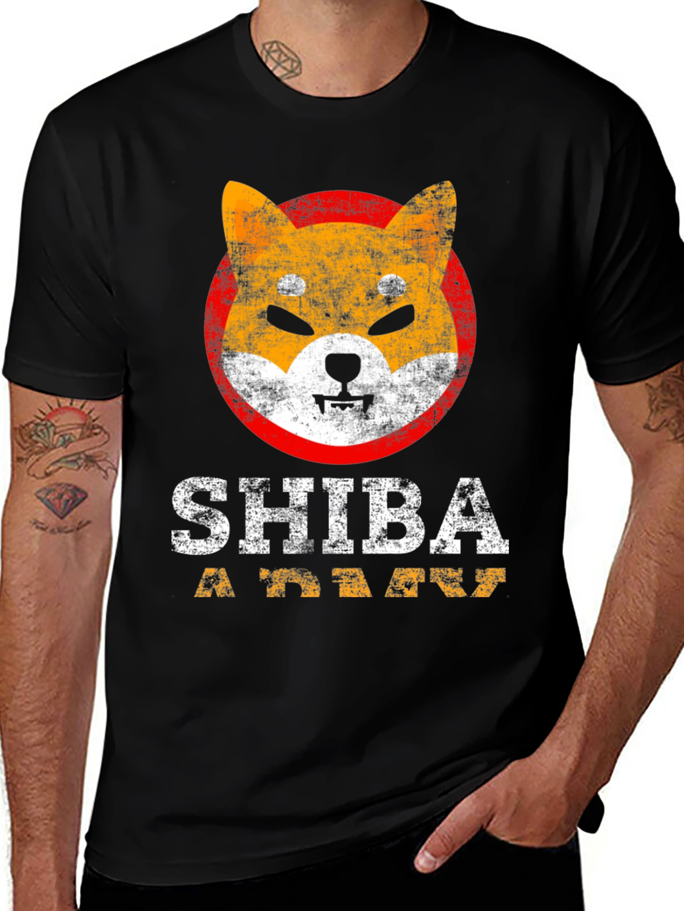 Shiba Inu Army Graphic T-Shirt - Trendy Doge Meme Tee
