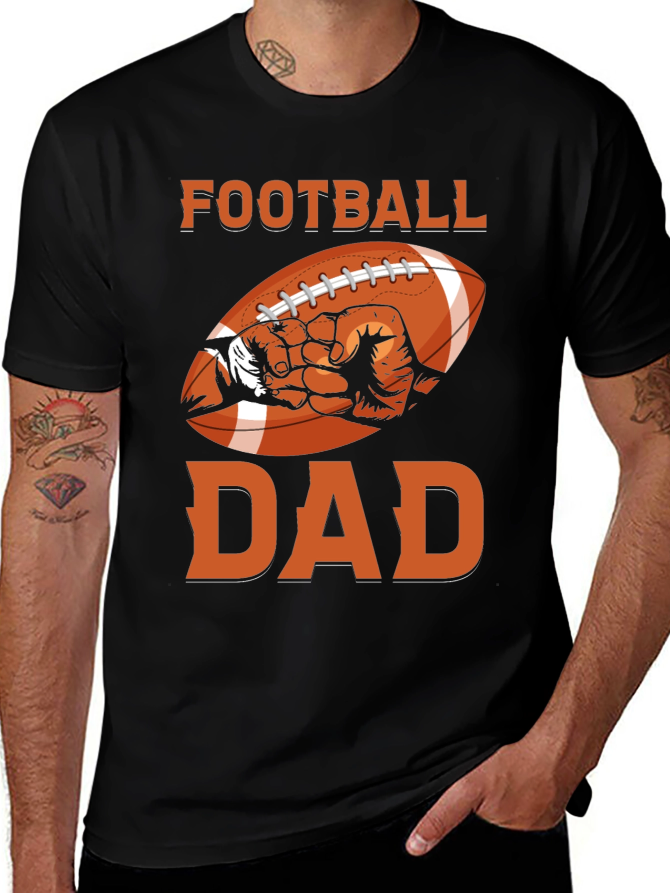 Variant 9 of Football Dad Graphic T-Shirt