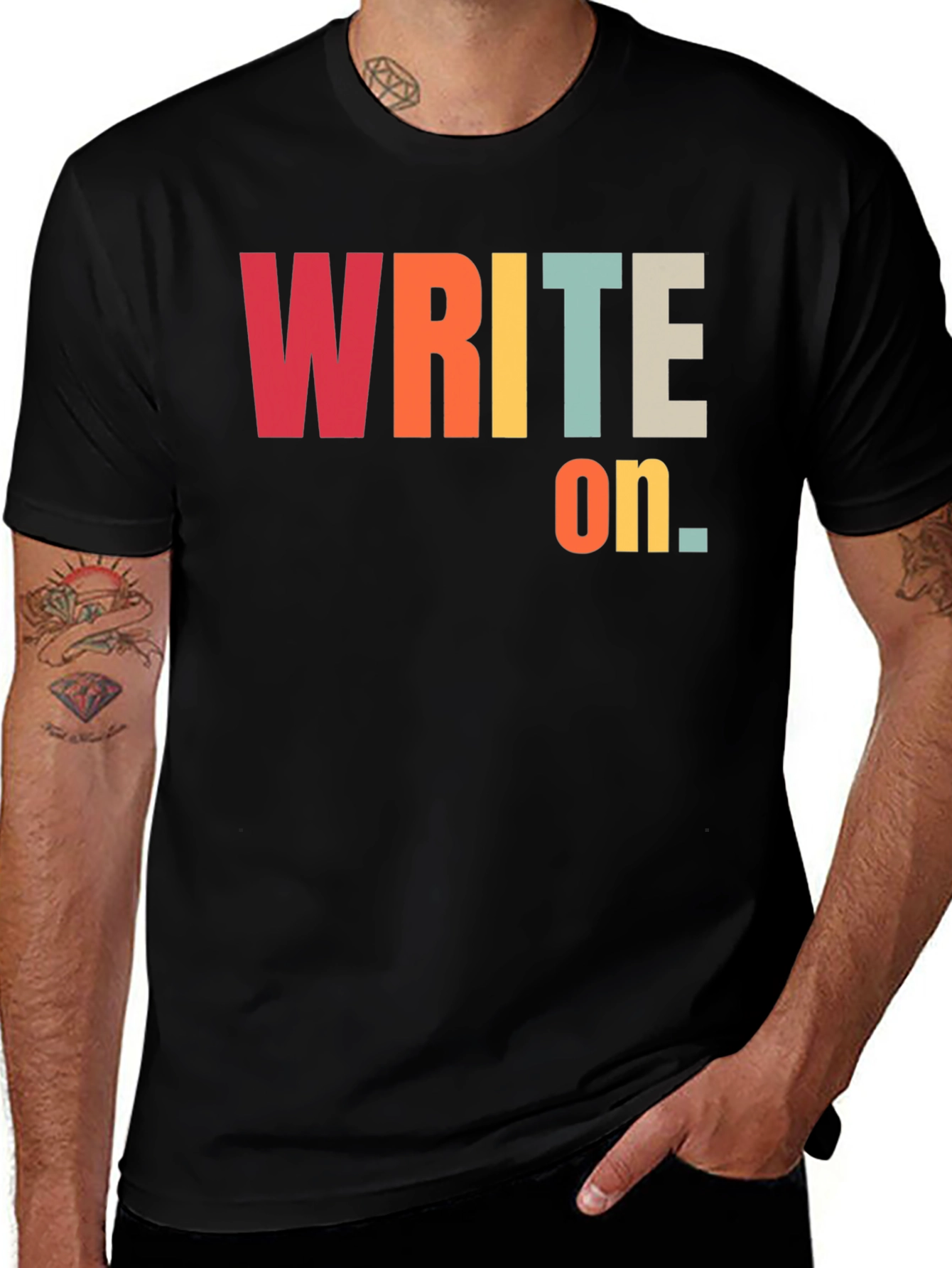 Variant 22 of Write On T-Shirt - Retro Style Graphic Tee