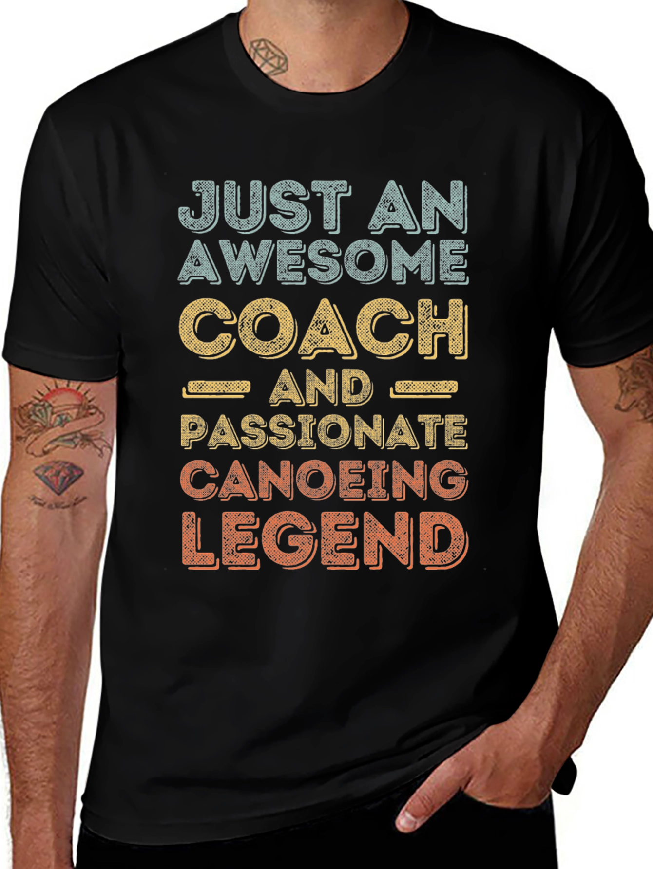 Variant 13 of Awesome Canoeing Coach Legend Graphic T-Shirt
