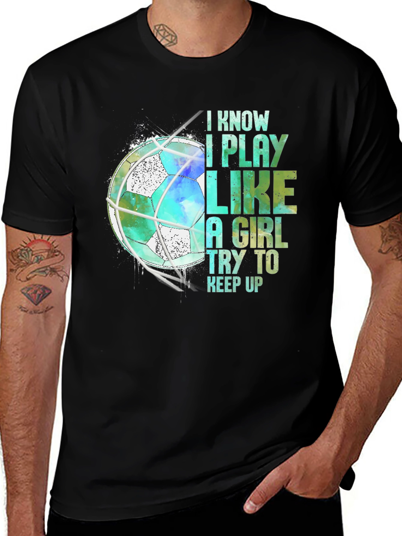 Variant 29 of I Play Like A Girl Soccer T-Shirt