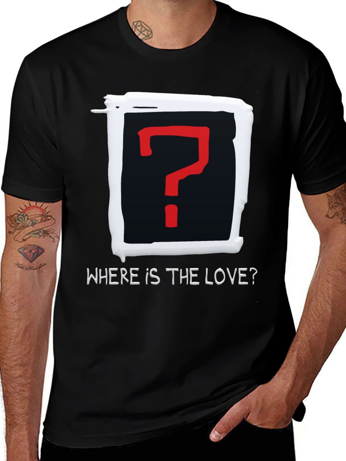 Variant 23 of Where is the Love? Graphic T-Shirt