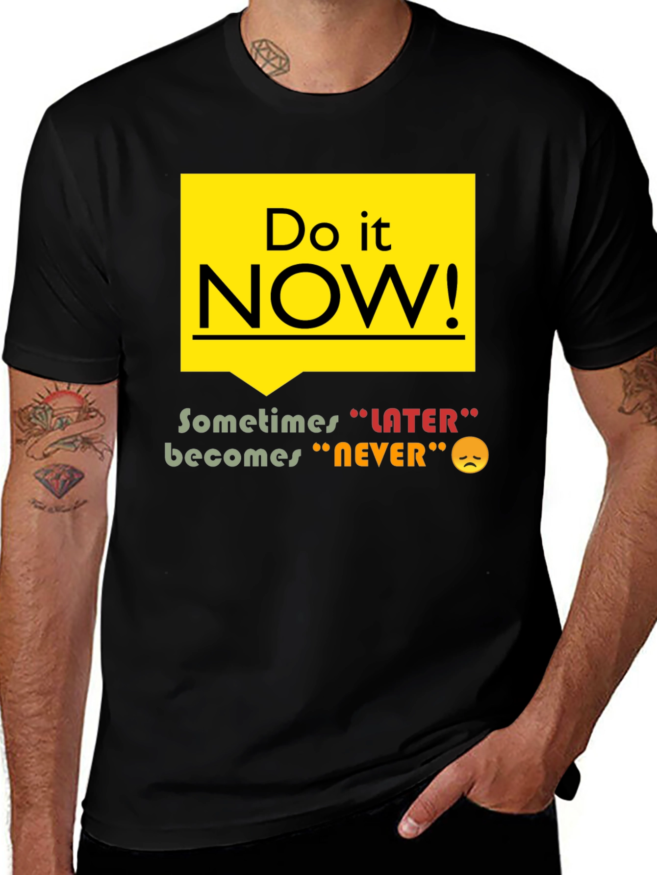 Variant 3 of Do It Now T-Shirt - Motivational Graphic Tee