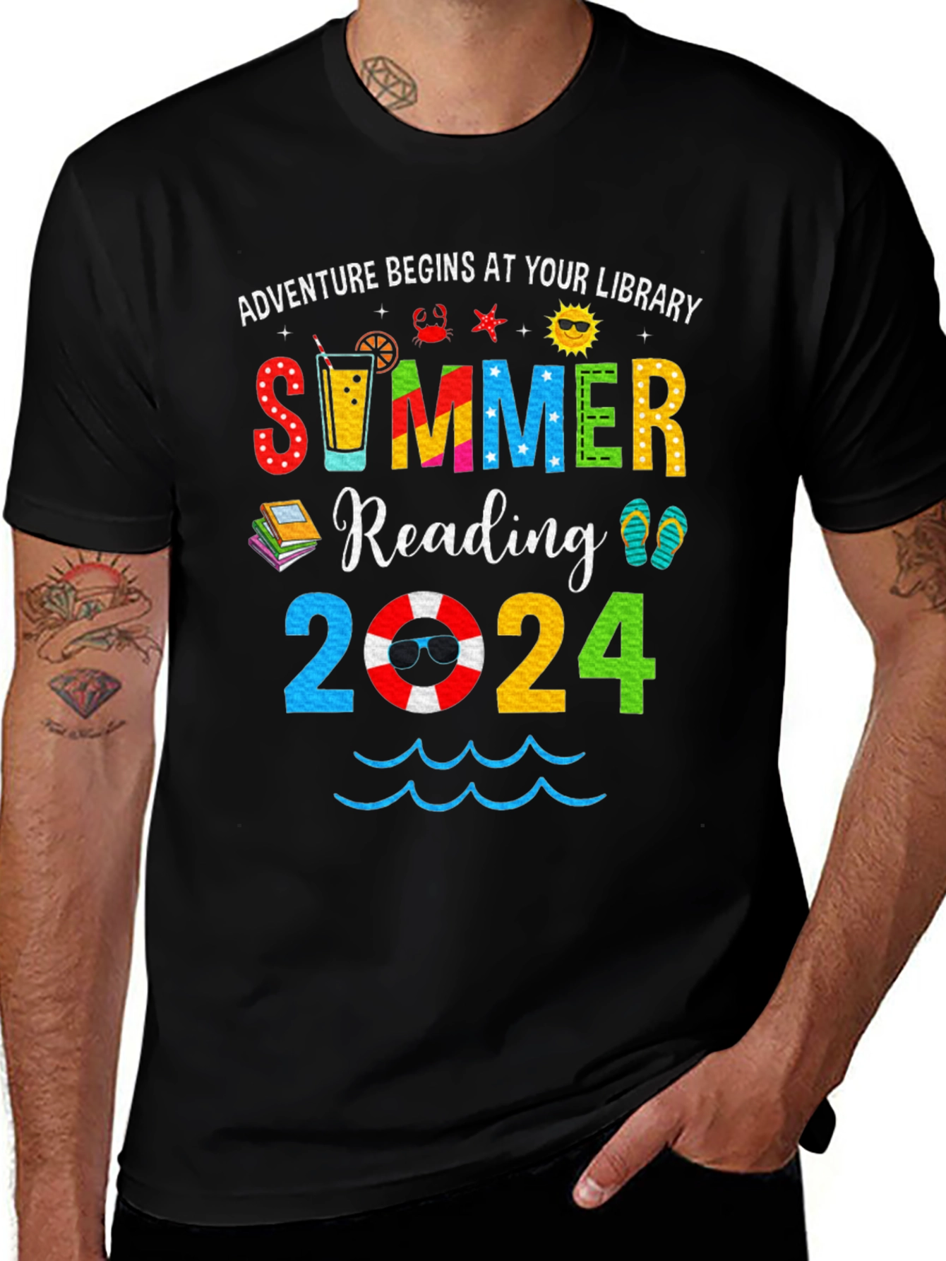 Variant 6 of Summer Reading 2024 T-Shirt