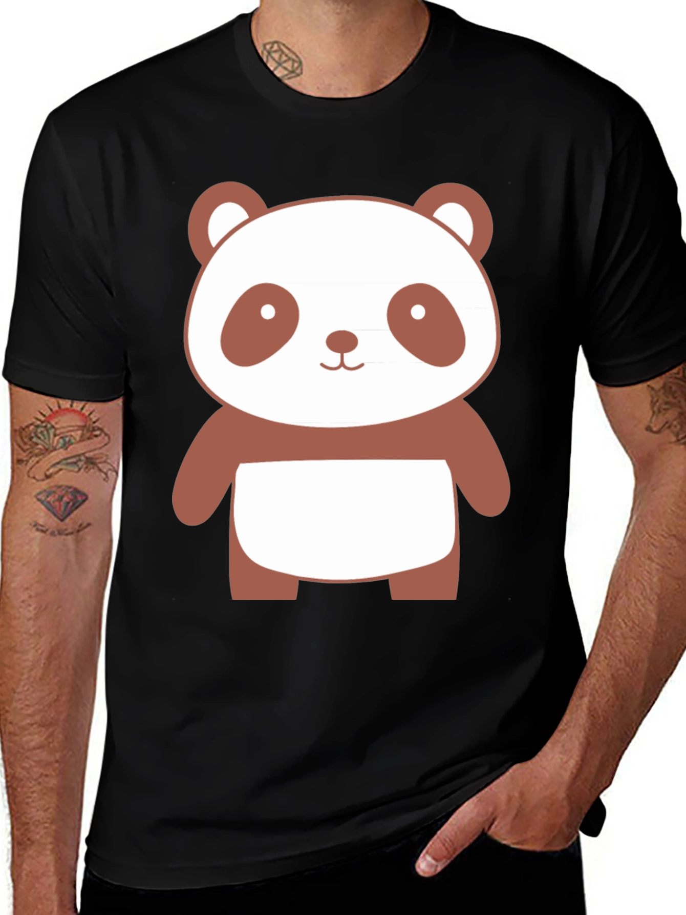 Variant 5 of Cute Panda Bear Graphic T-Shirt - Unisex