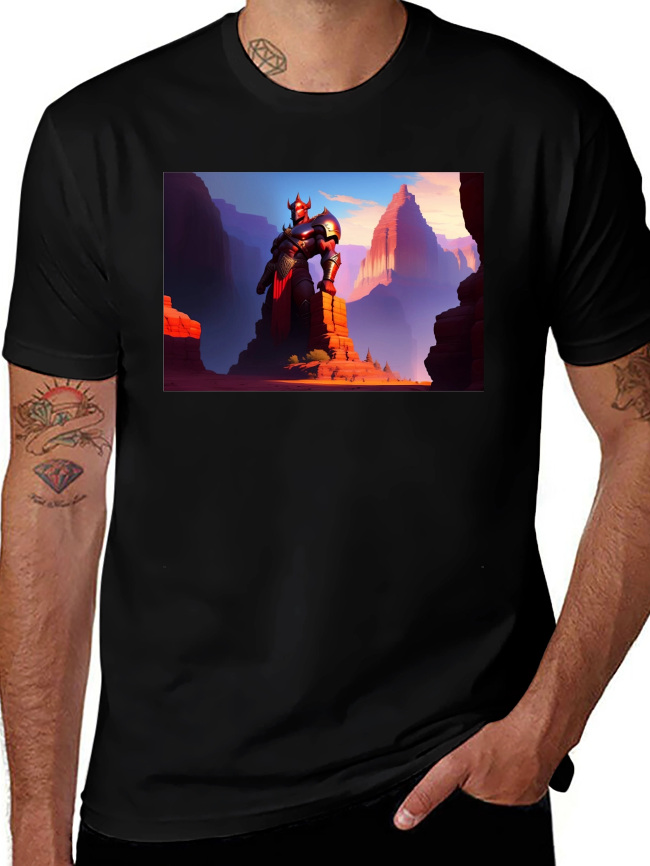 Variant 19 of Epic Knight T-Shirt - Fantasy Warrior Tee
