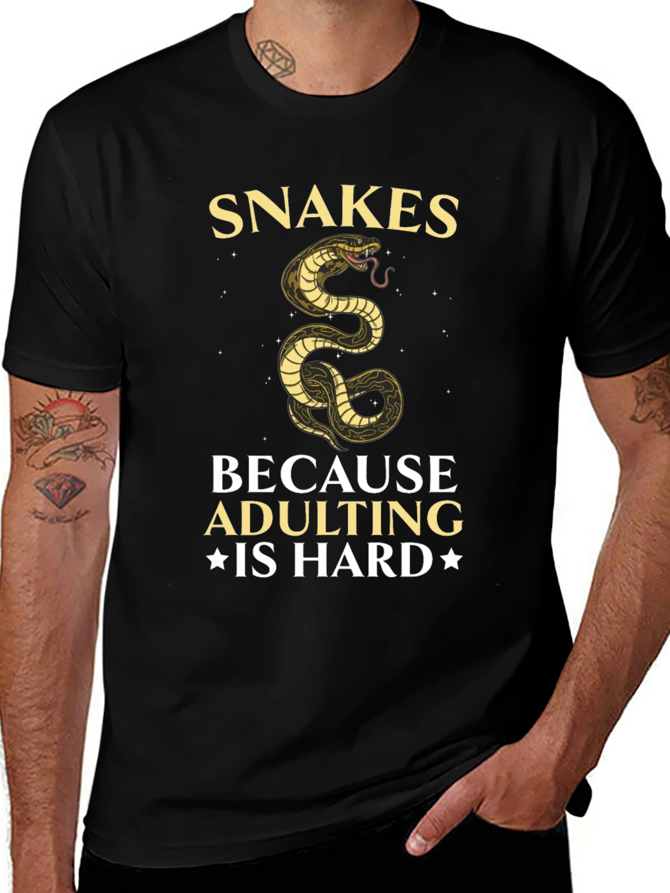 Variant 11 of Snakes Because Adulting is Hard T-Shirt