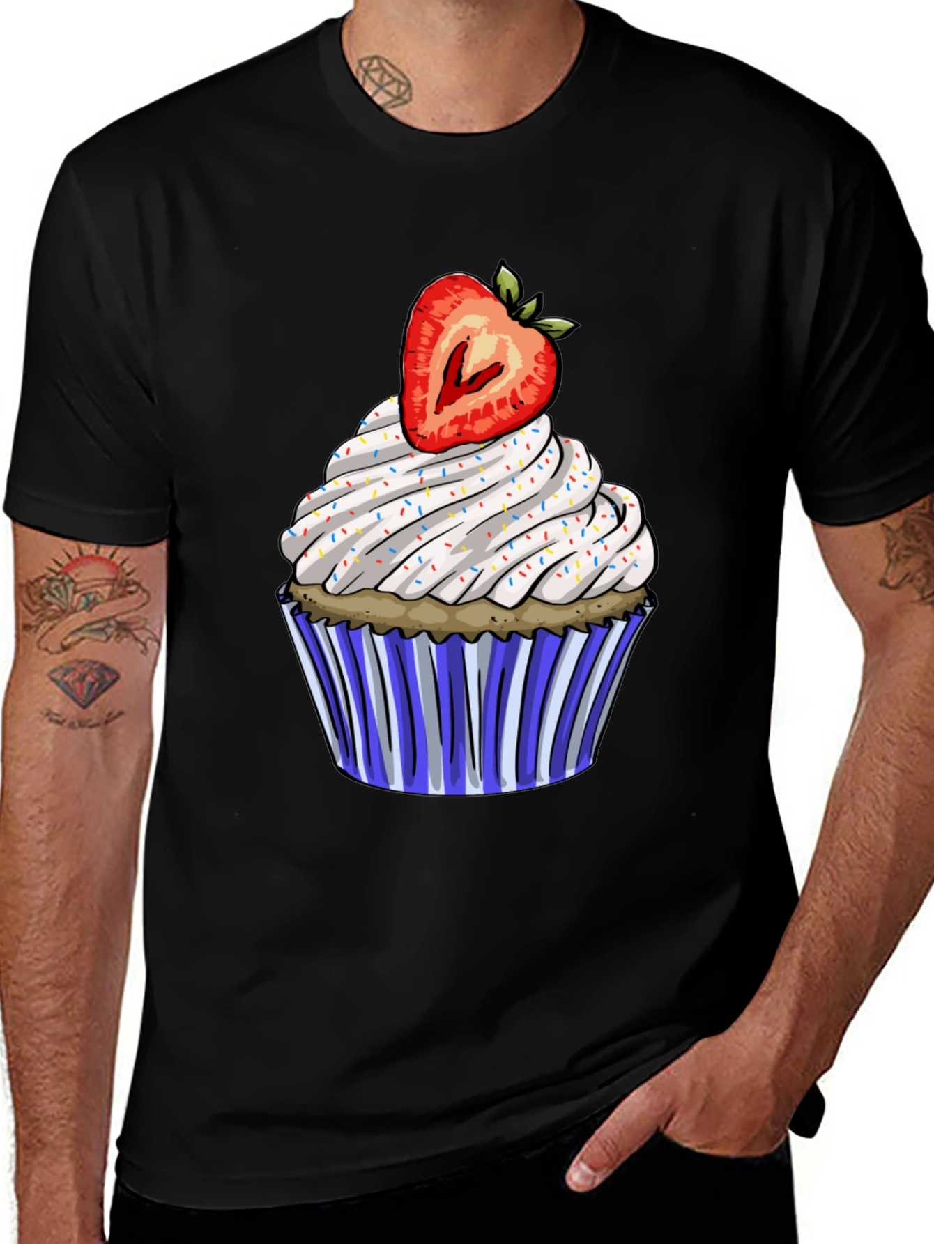 Variant 30 of Strawberry Cupcake Graphic Tee