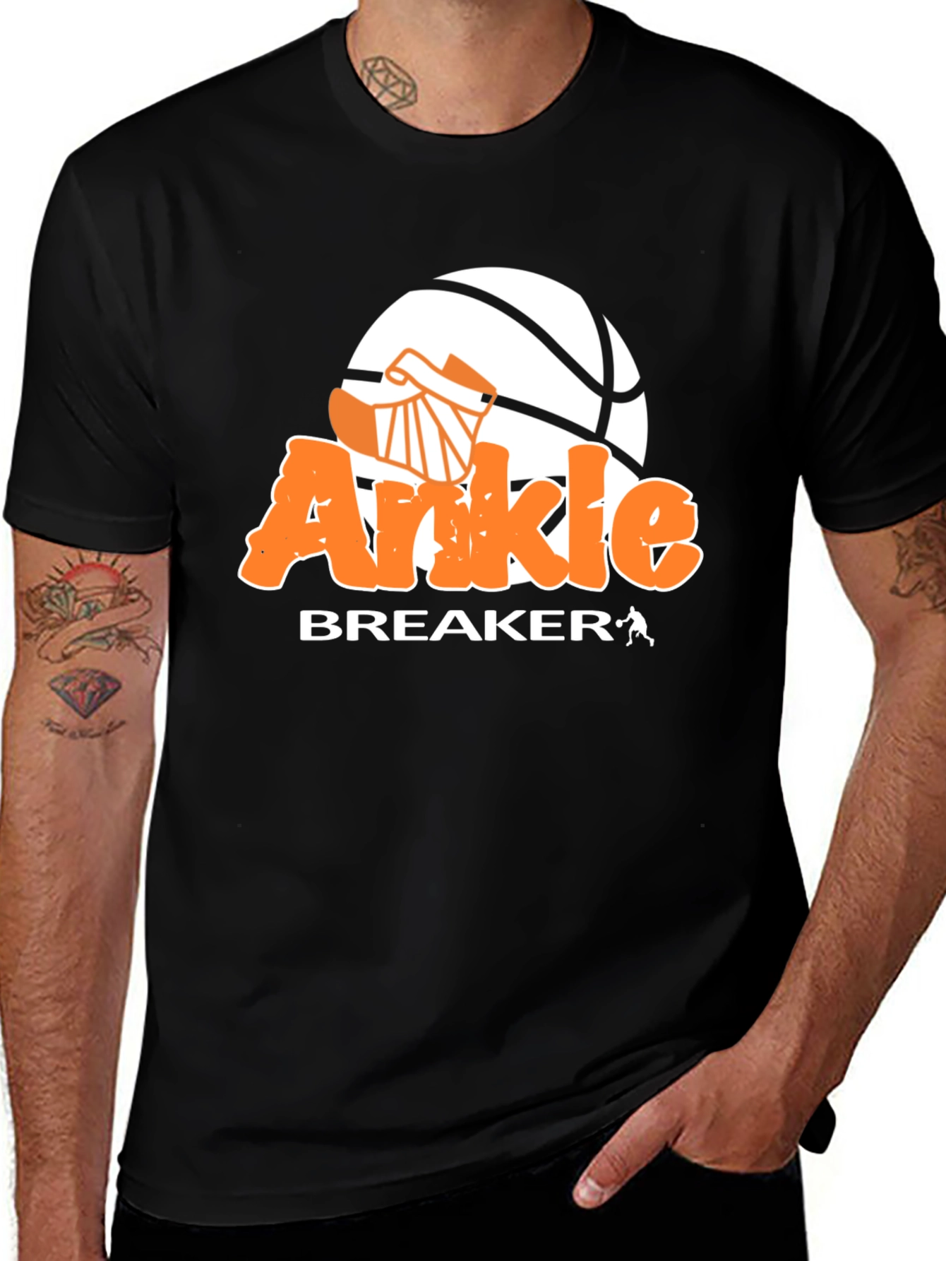Variant 10 of Ankle Breaker Basketball Graphic T-Shirt