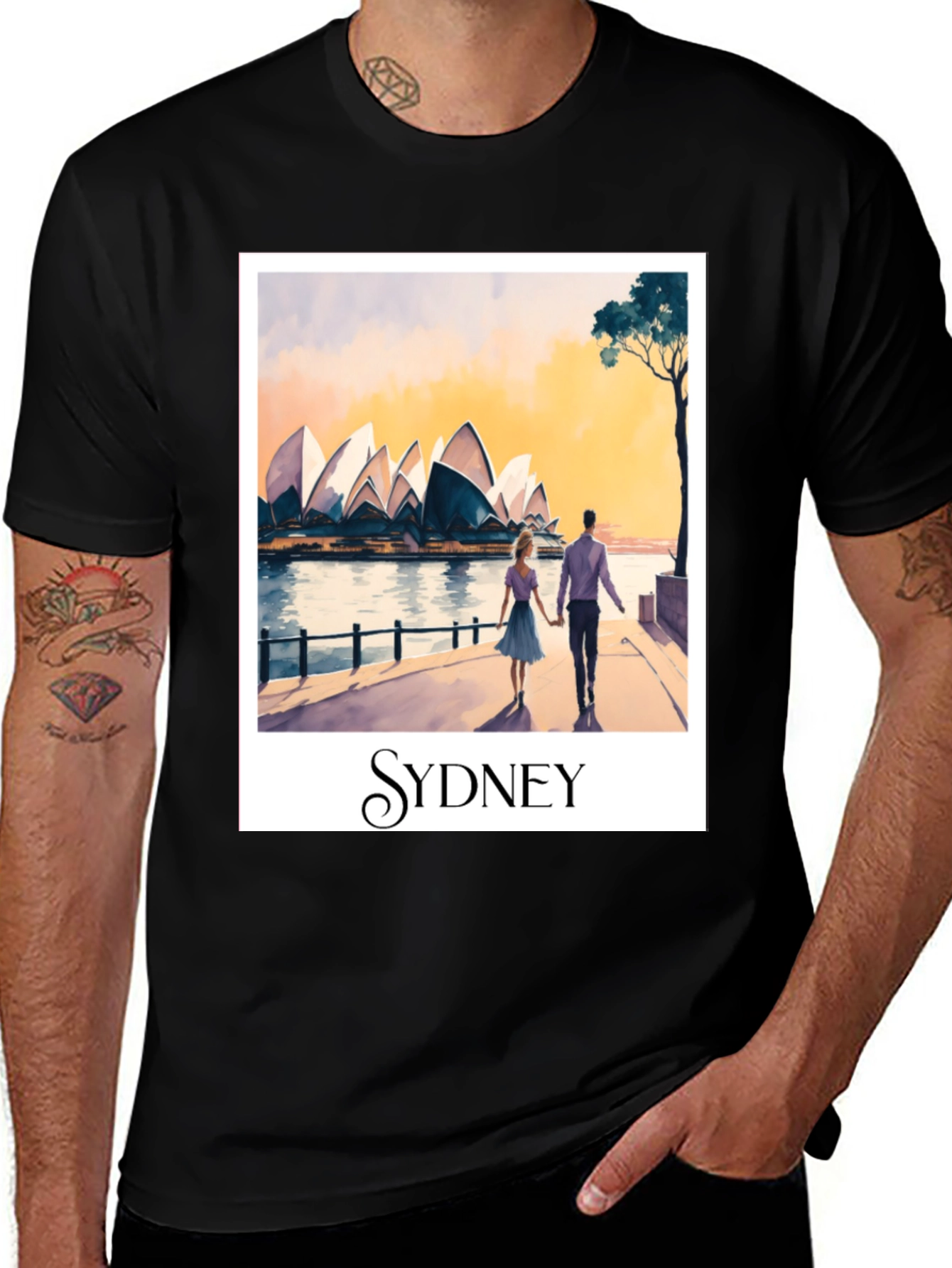 Sydney Opera House Art T-Shirt
