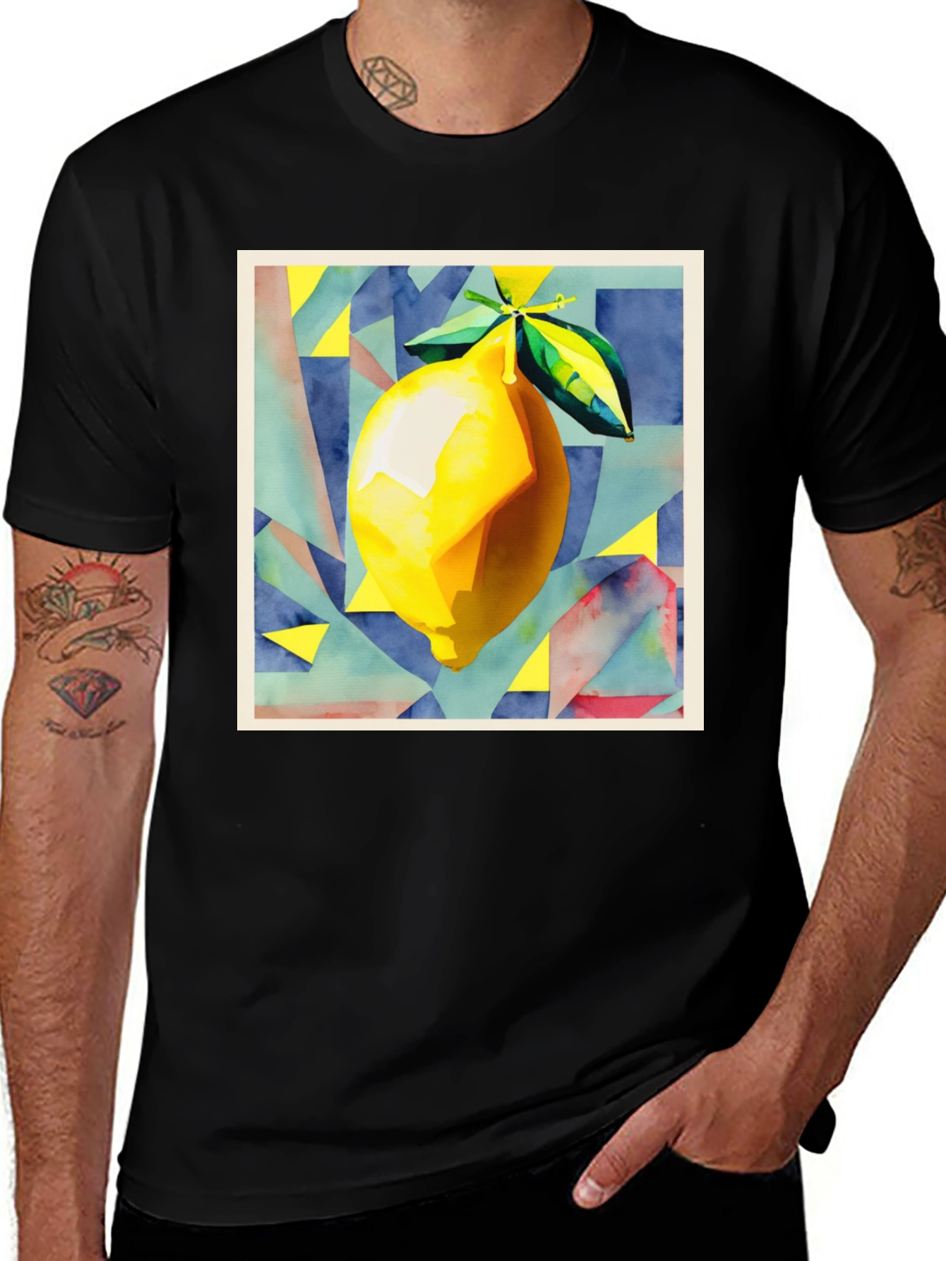 Variant 25 of Abstract Lemon Graphic T-Shirt
