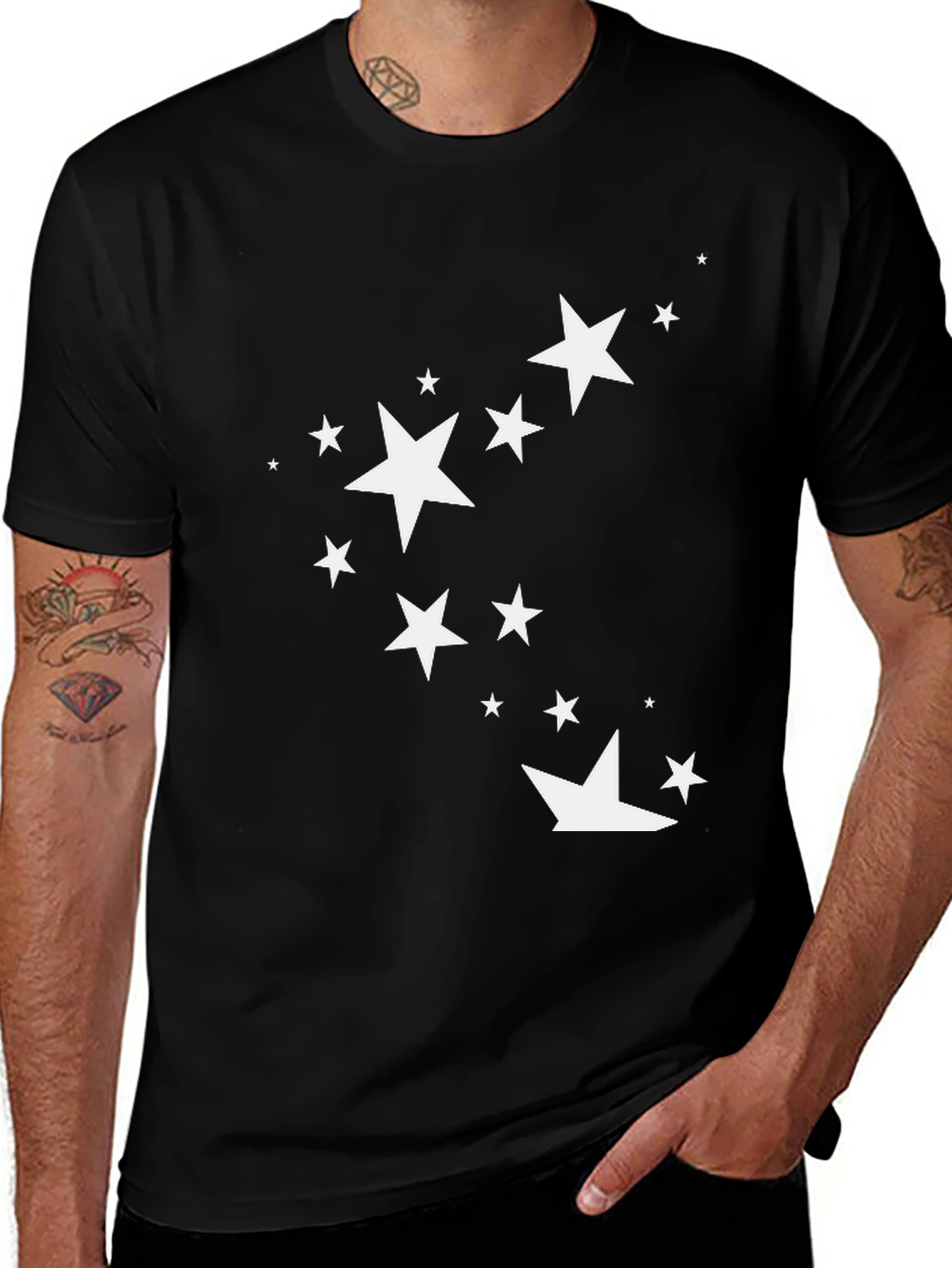 Variant 18 of Starry Night Black Tee