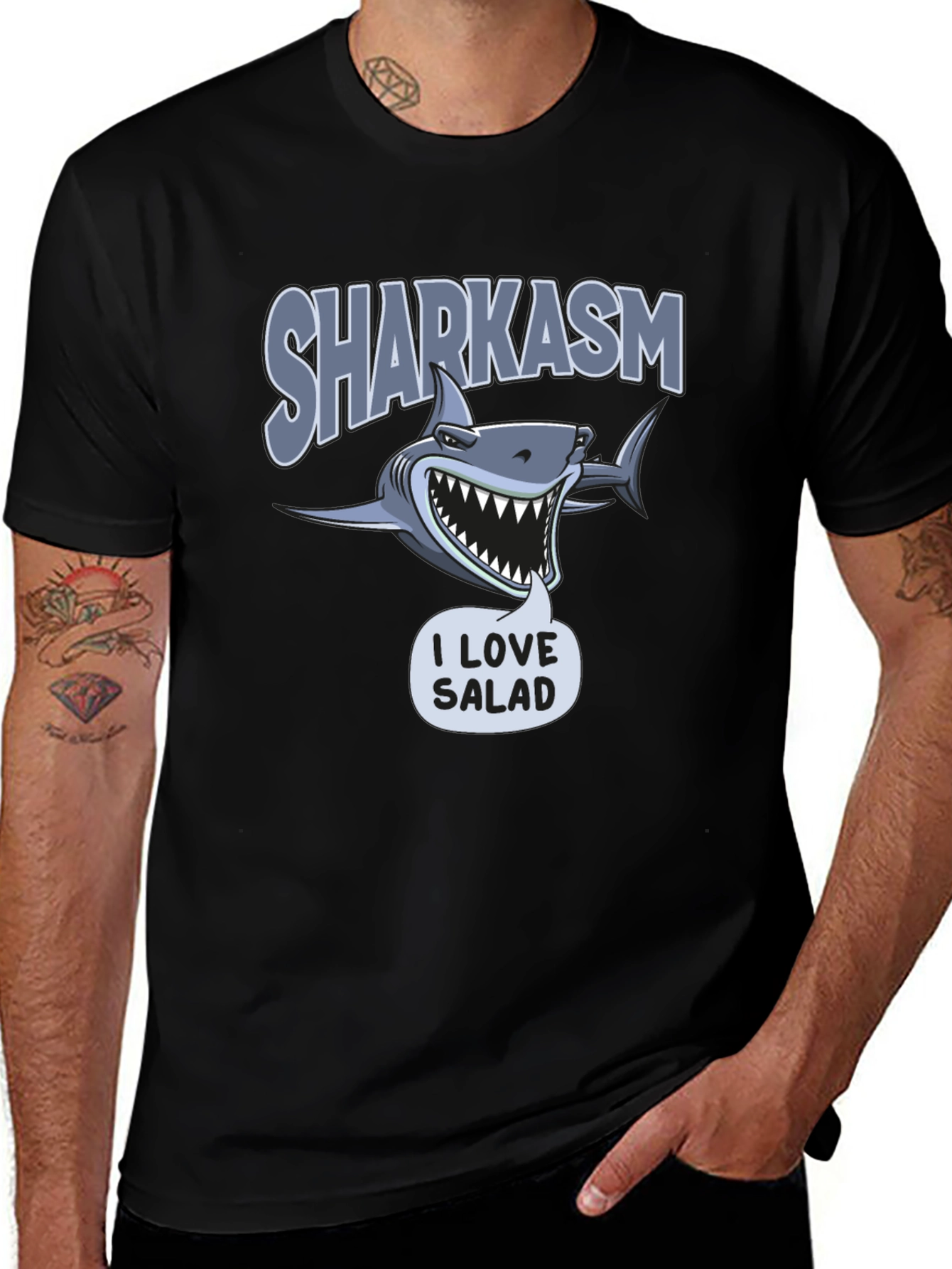 Sharkasm I Love Salad T-Shirt