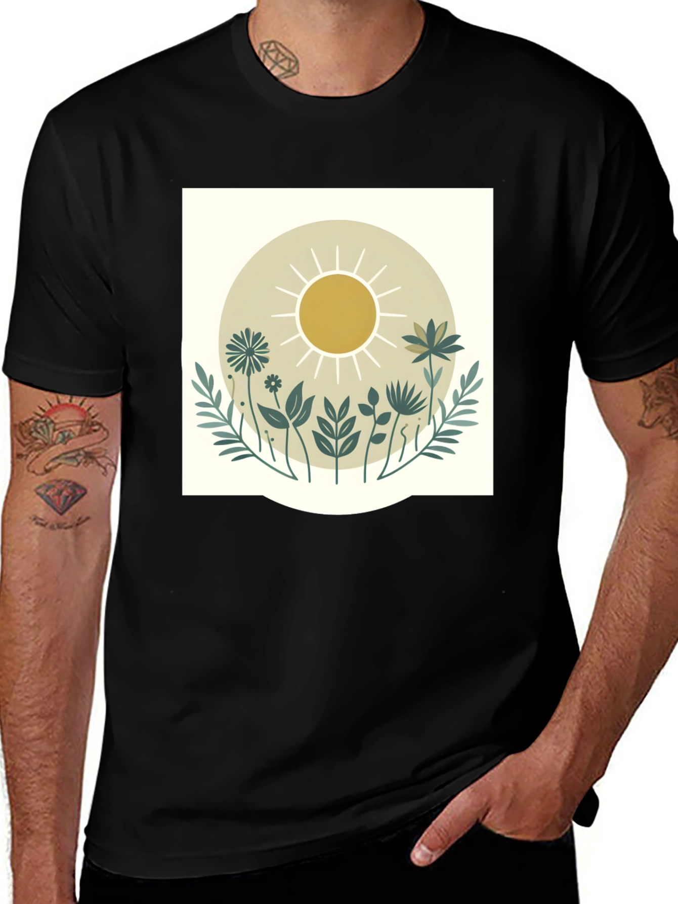Variant 28 of Nature Sun Graphic Tee - Stylish Casual Wear