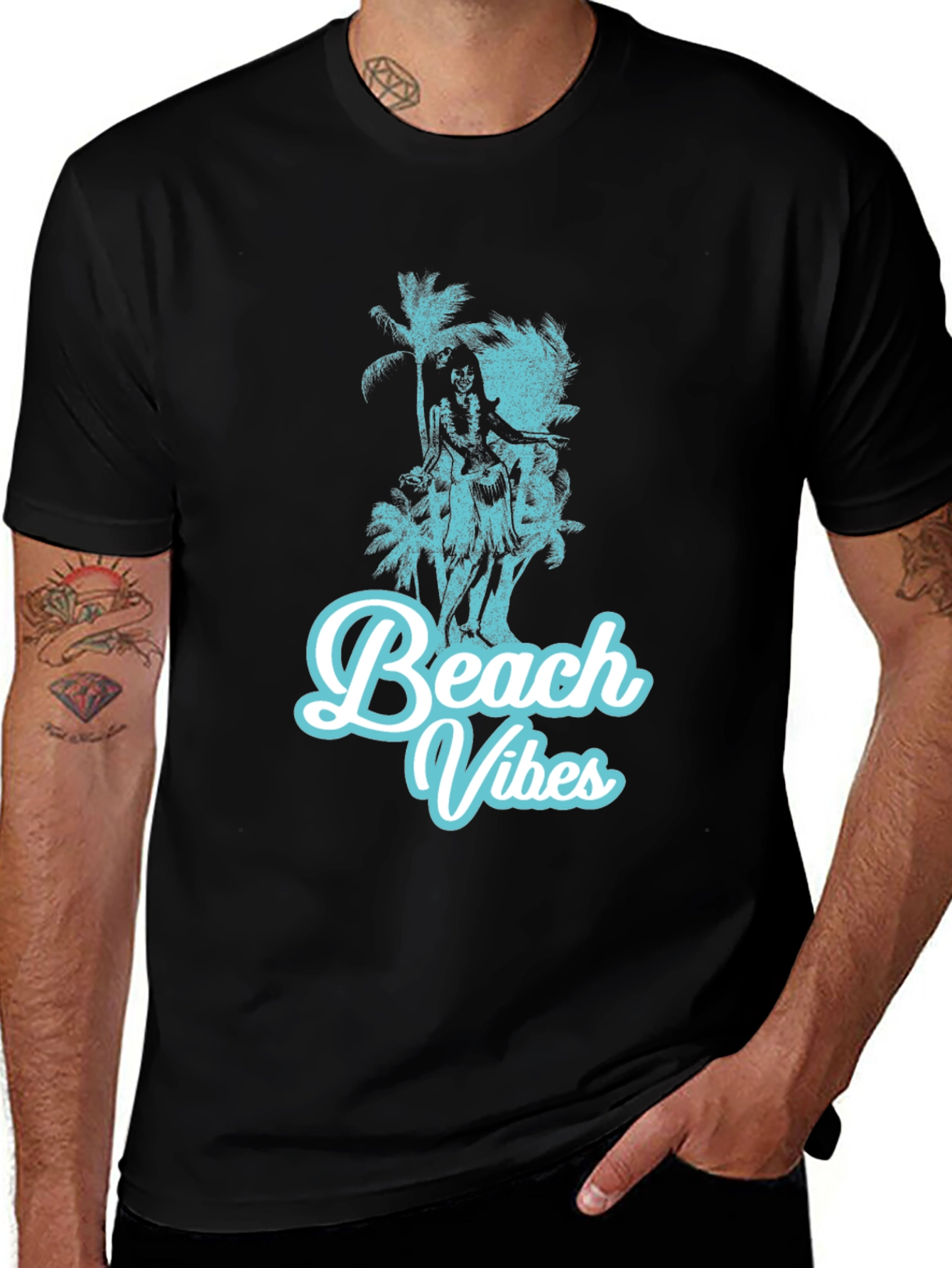 Variant 24 of Beach Vibes Graphic T-Shirt - Casual Tee