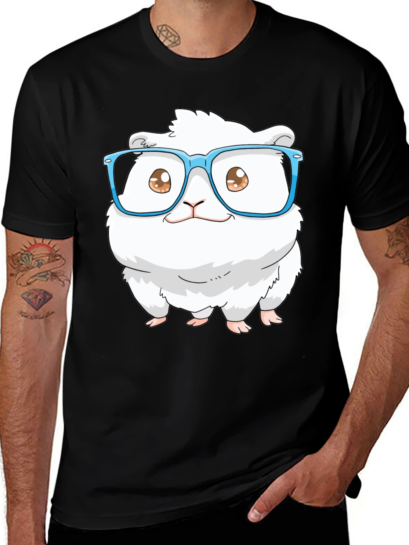 Variant 10 of Cute Hamster in Glasses T-Shirt