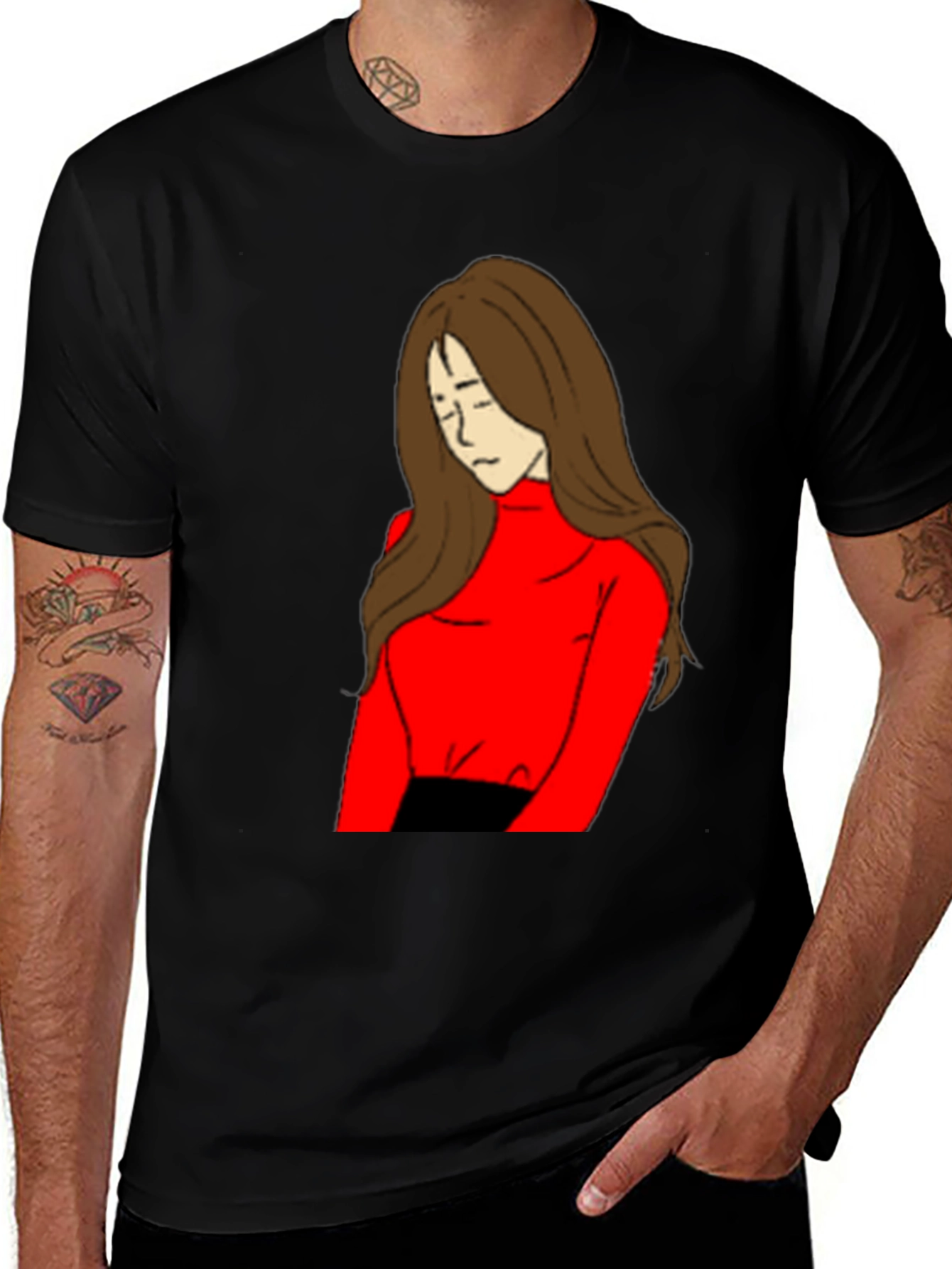 Variant 4 of Artistic Girl Graphic T-Shirt