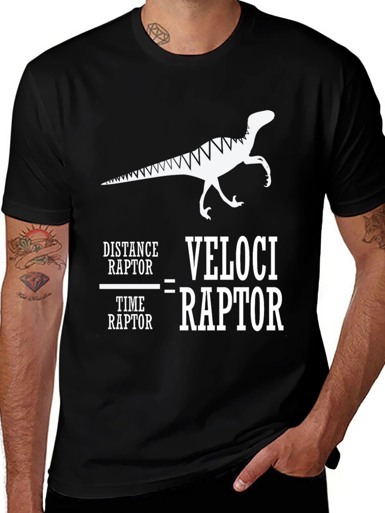 Variant 28 of Velociraptor Equation Graphic Tee