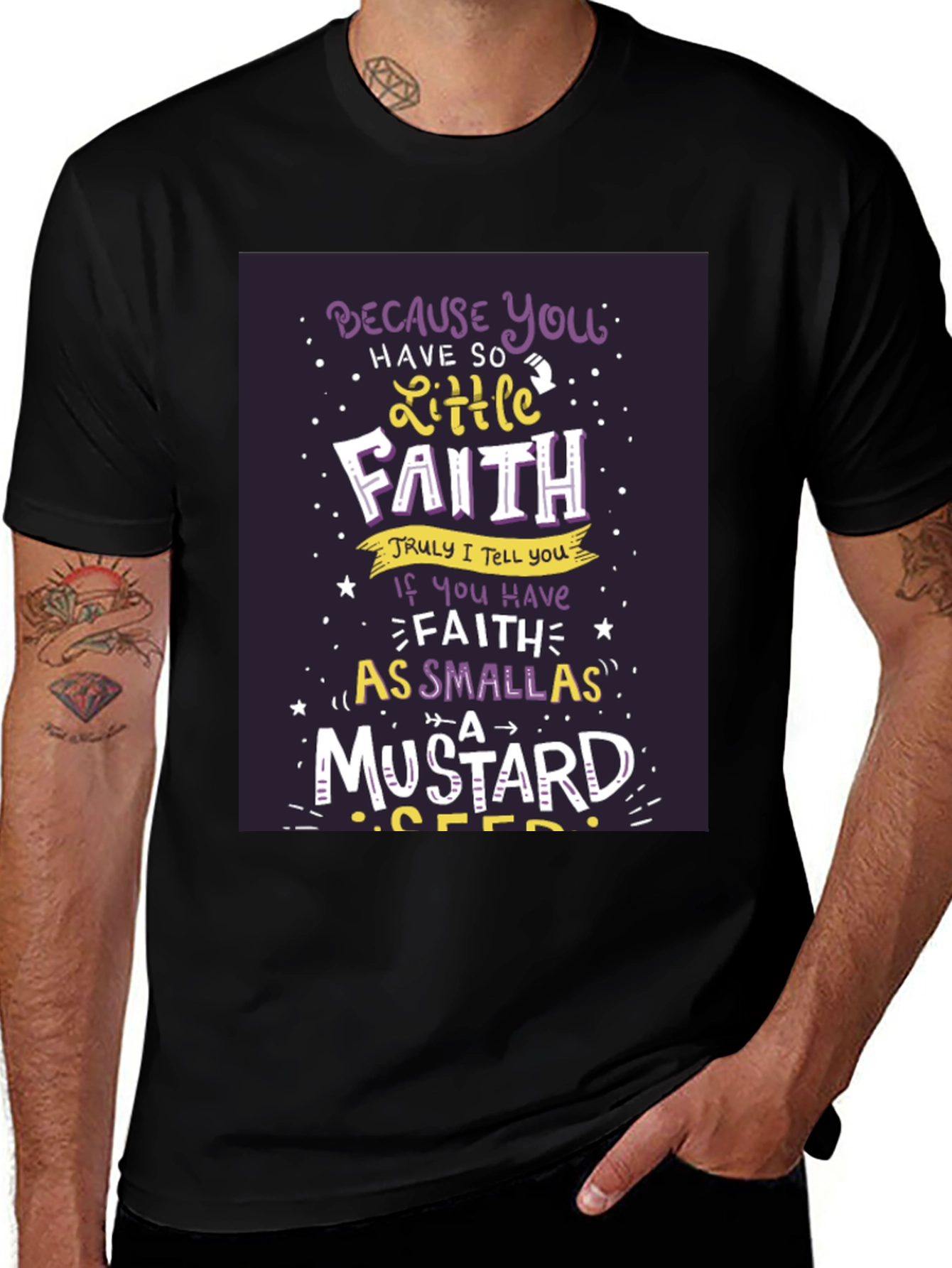 Faith T-Shirt - Christian Apparel, Mustard Seed Design