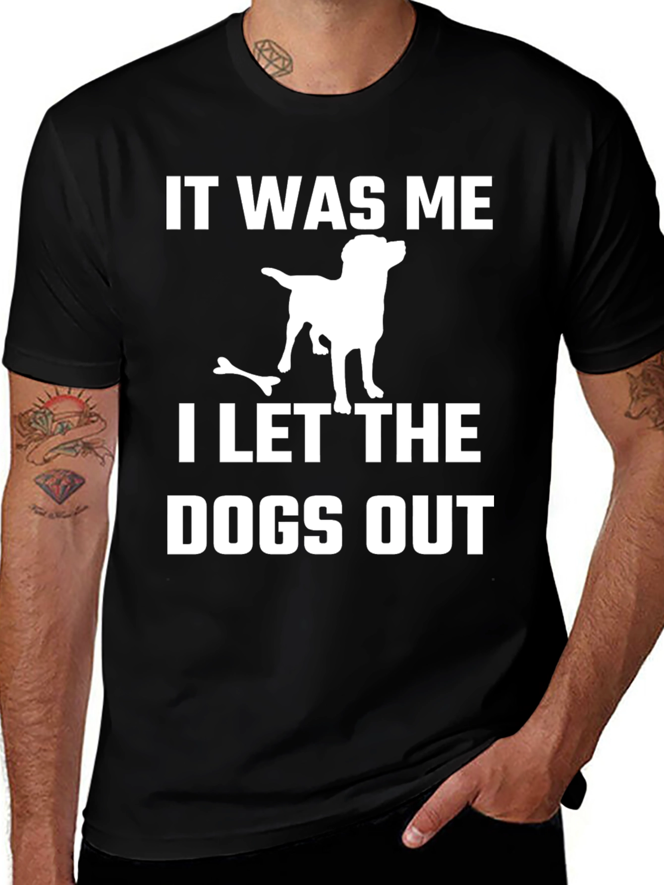 Variant 21 of It Was Me I Let The Dogs Out T-Shirt