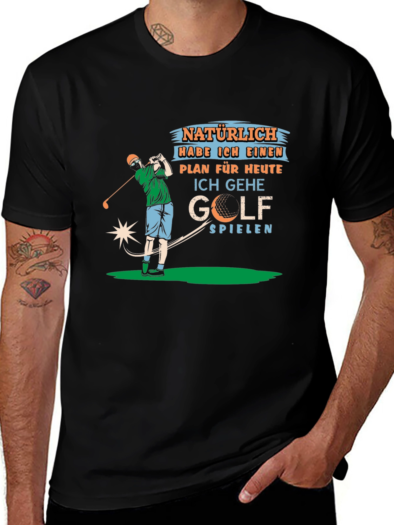 Variant 4 of Golf Lover T-Shirt: Natürlich Habe Ich Einen Plan