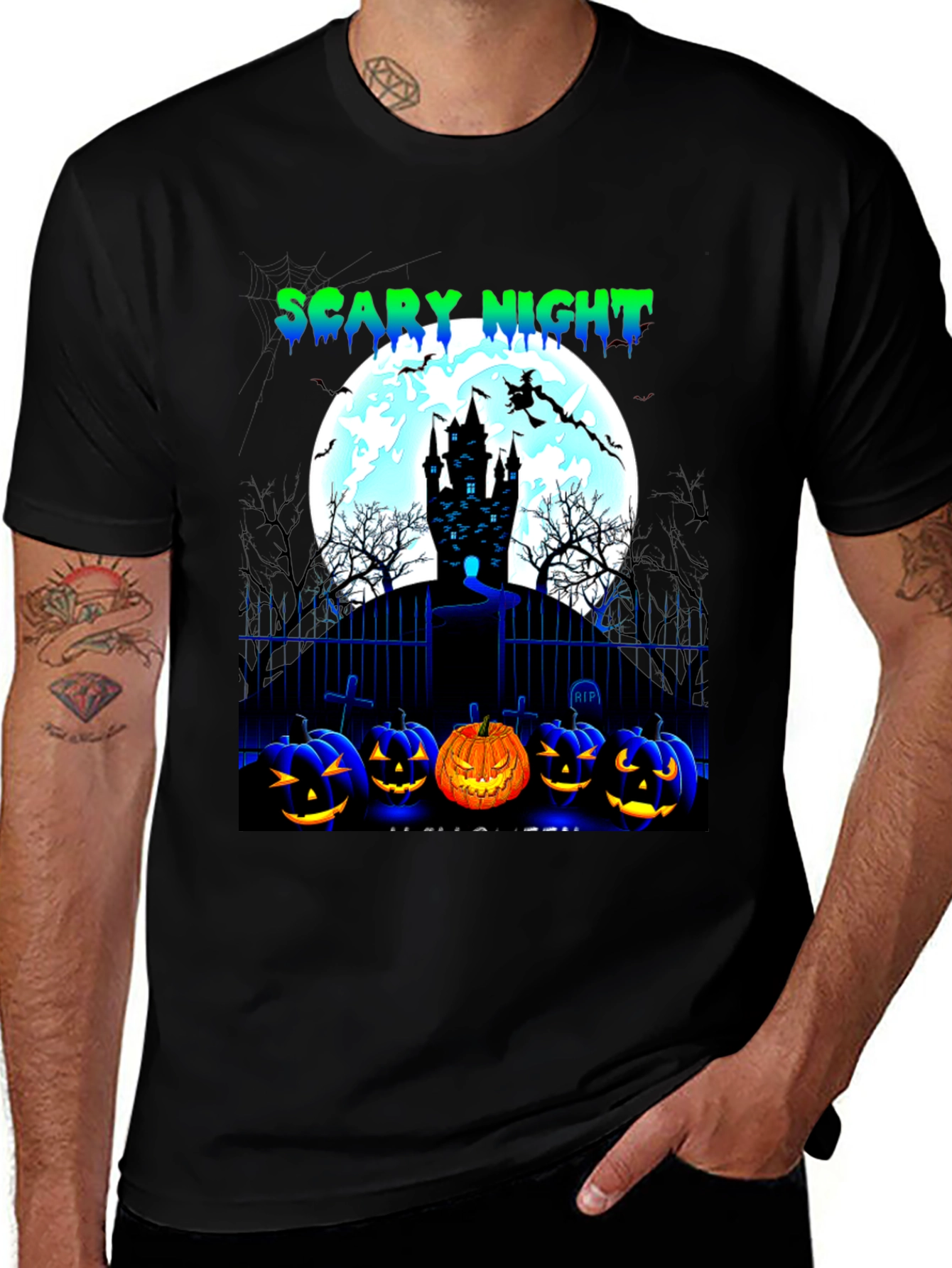 Scary Night Halloween T-Shirt 
