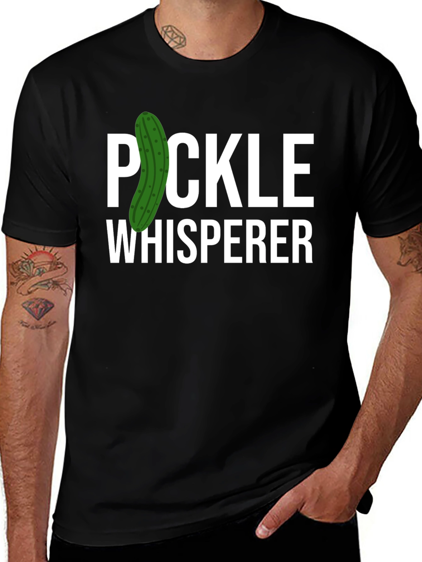 Variant 9 of Pickle Whisperer Graphic Tee - Unisex Novelty T-Shirt