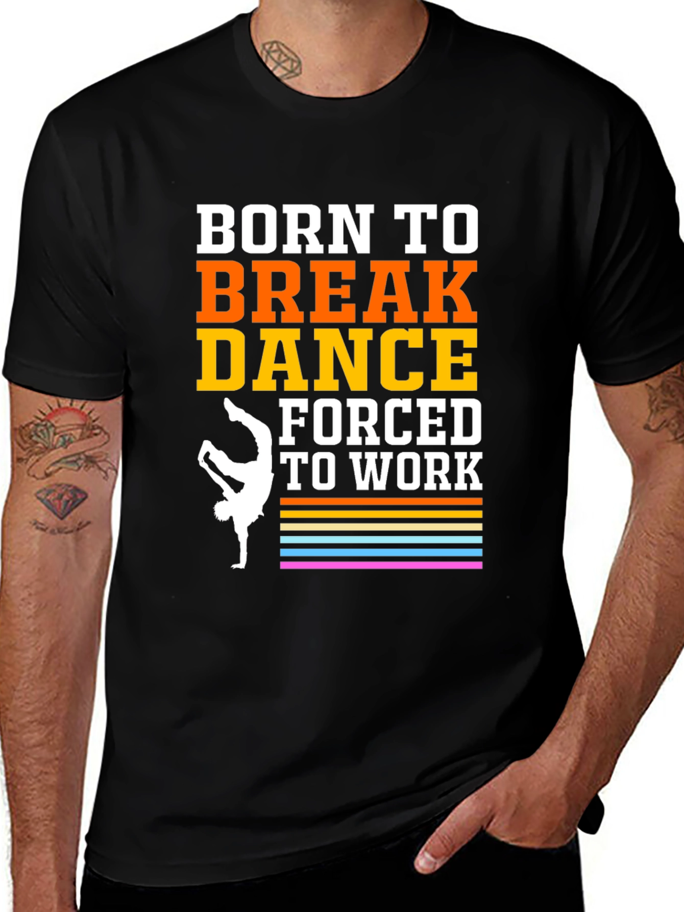 Variant 4 of Born To Break Dance Graphic Tee