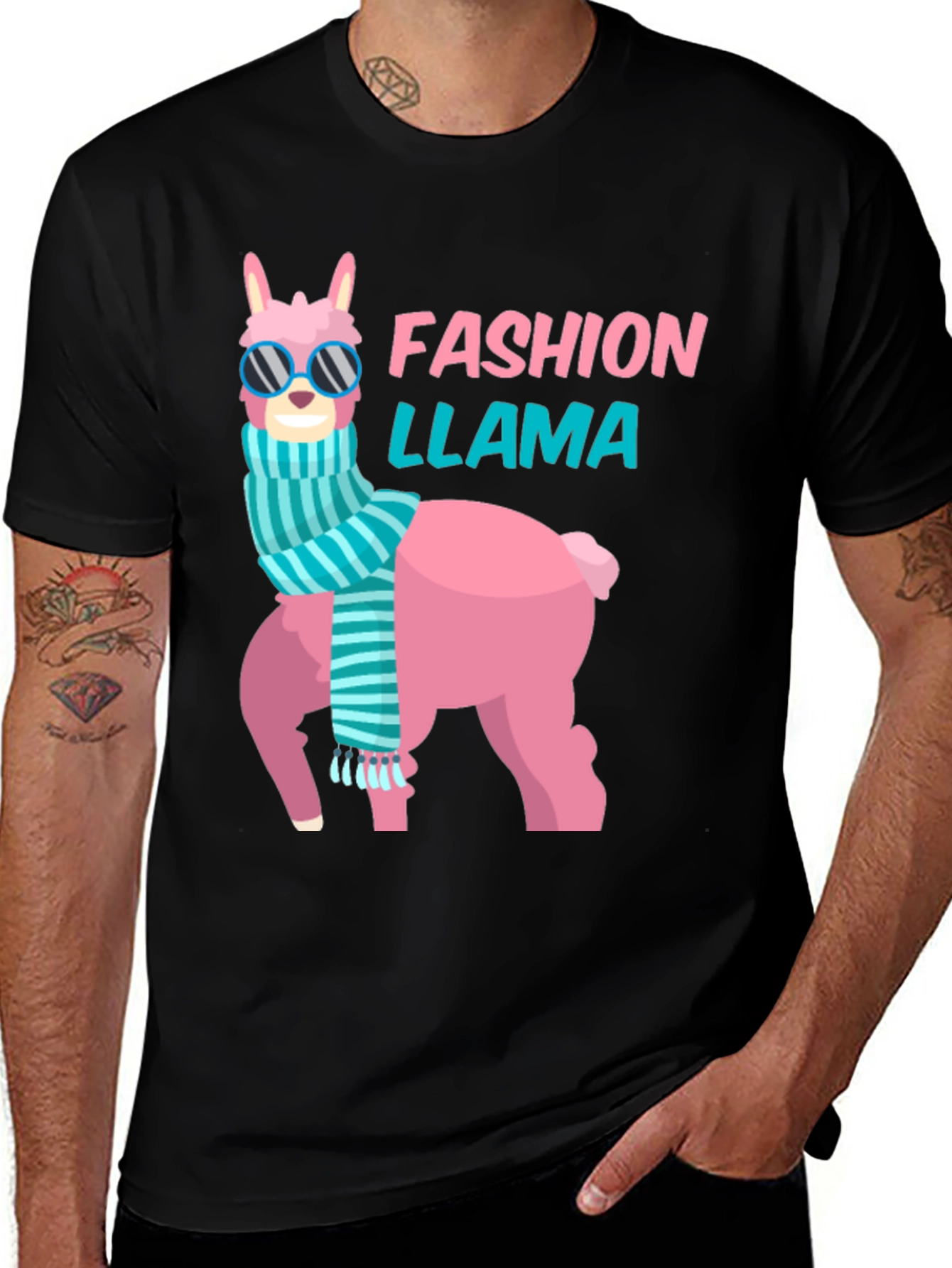Variant 27 of Fashion Llama T-Shirt - Stylish Graphic Tee