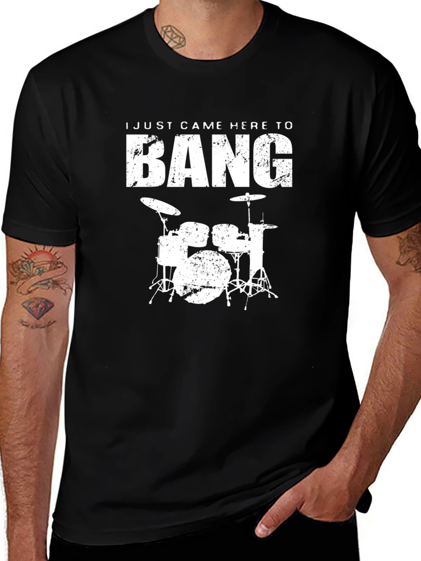 Variant 9 of I Just Came Here to Bang Drums T-Shirt
