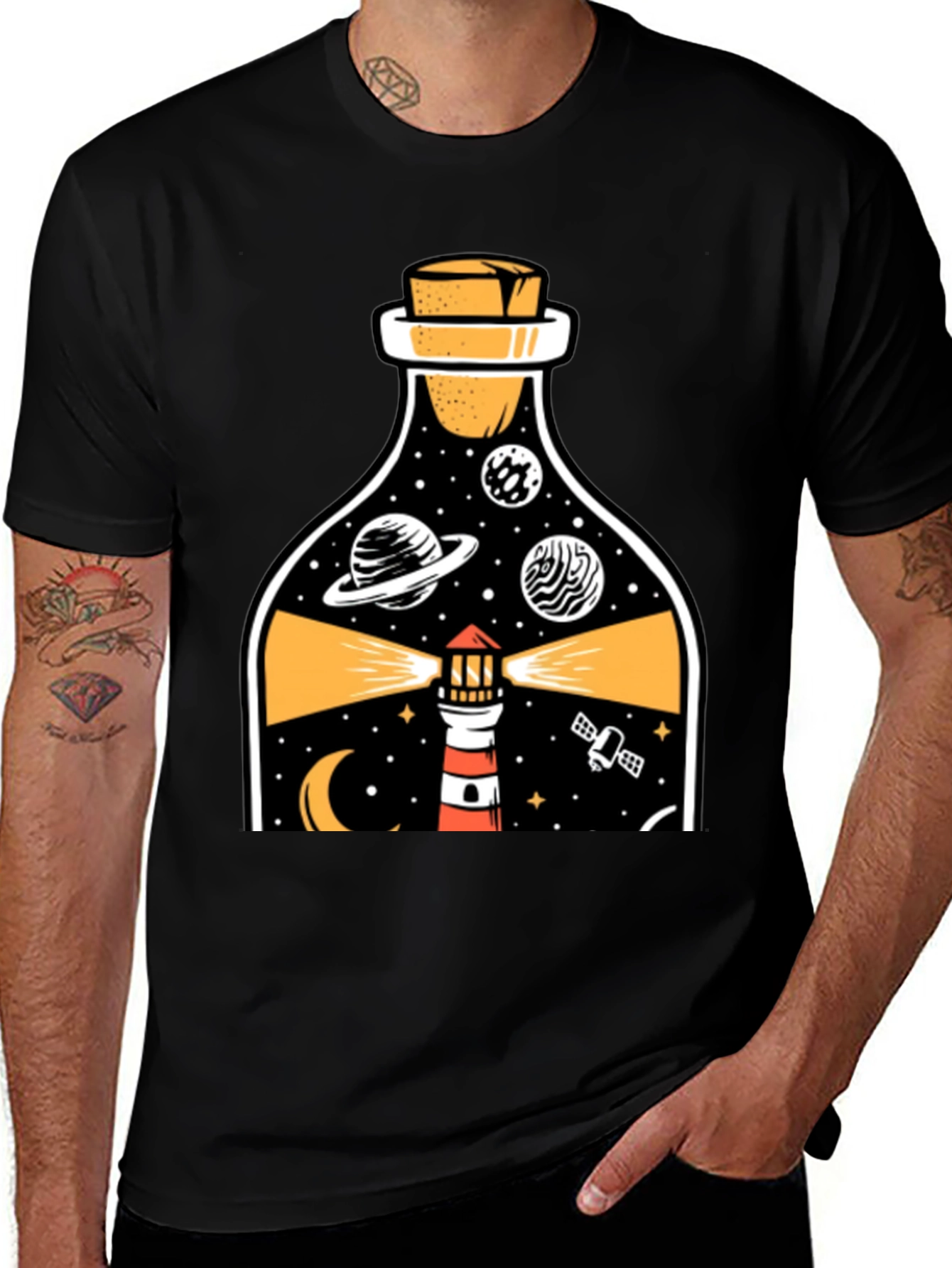 Lighthouse in a Bottle Graphic Tee