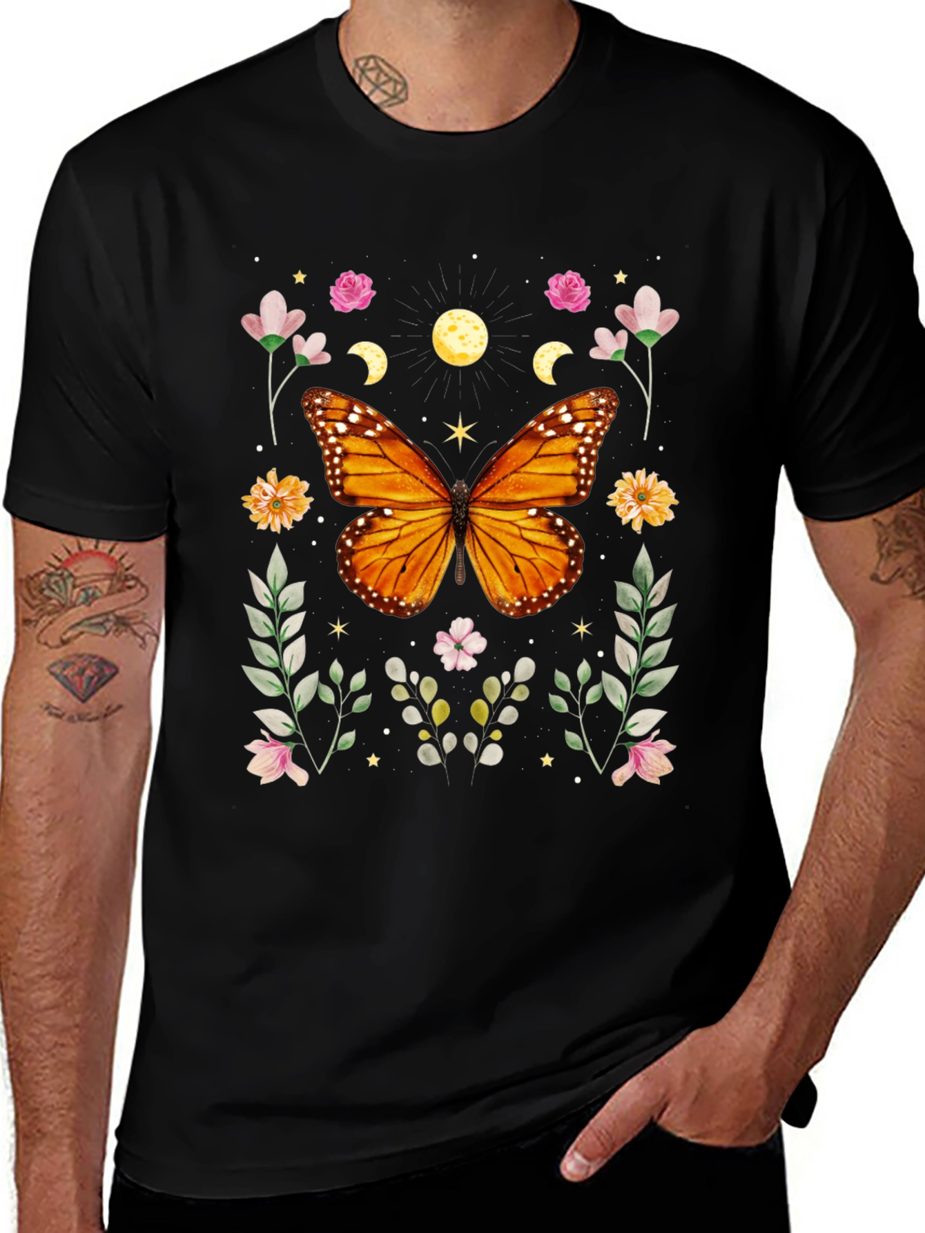 Butterfly Floral Graphic Tee