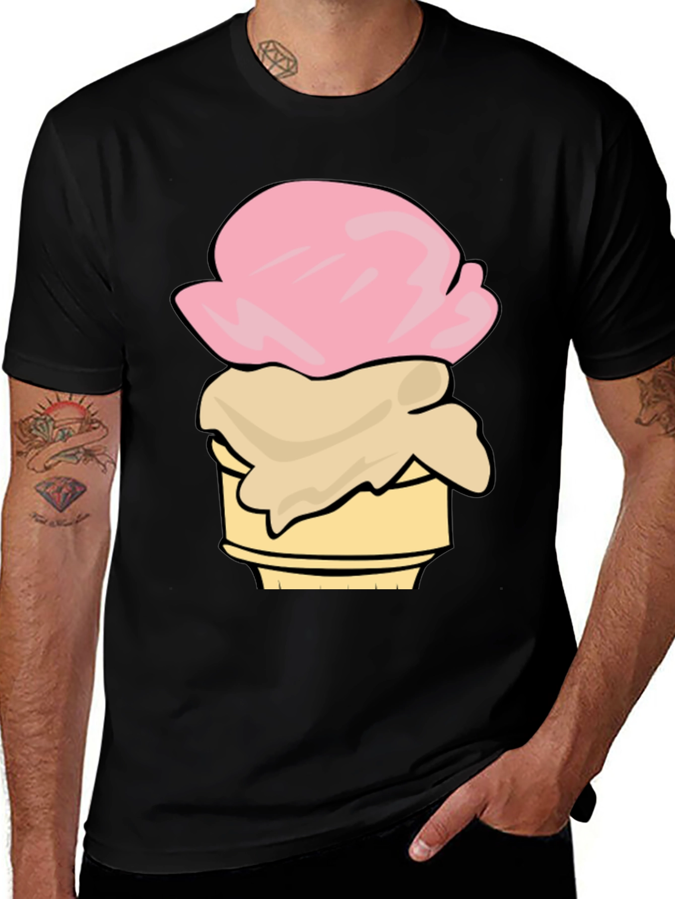 Variant 4 of Ice Cream Cone Graphic Tee