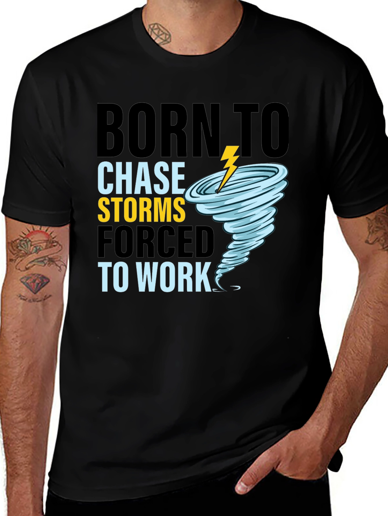 Variant 17 of Born To Chase Storms T-Shirt