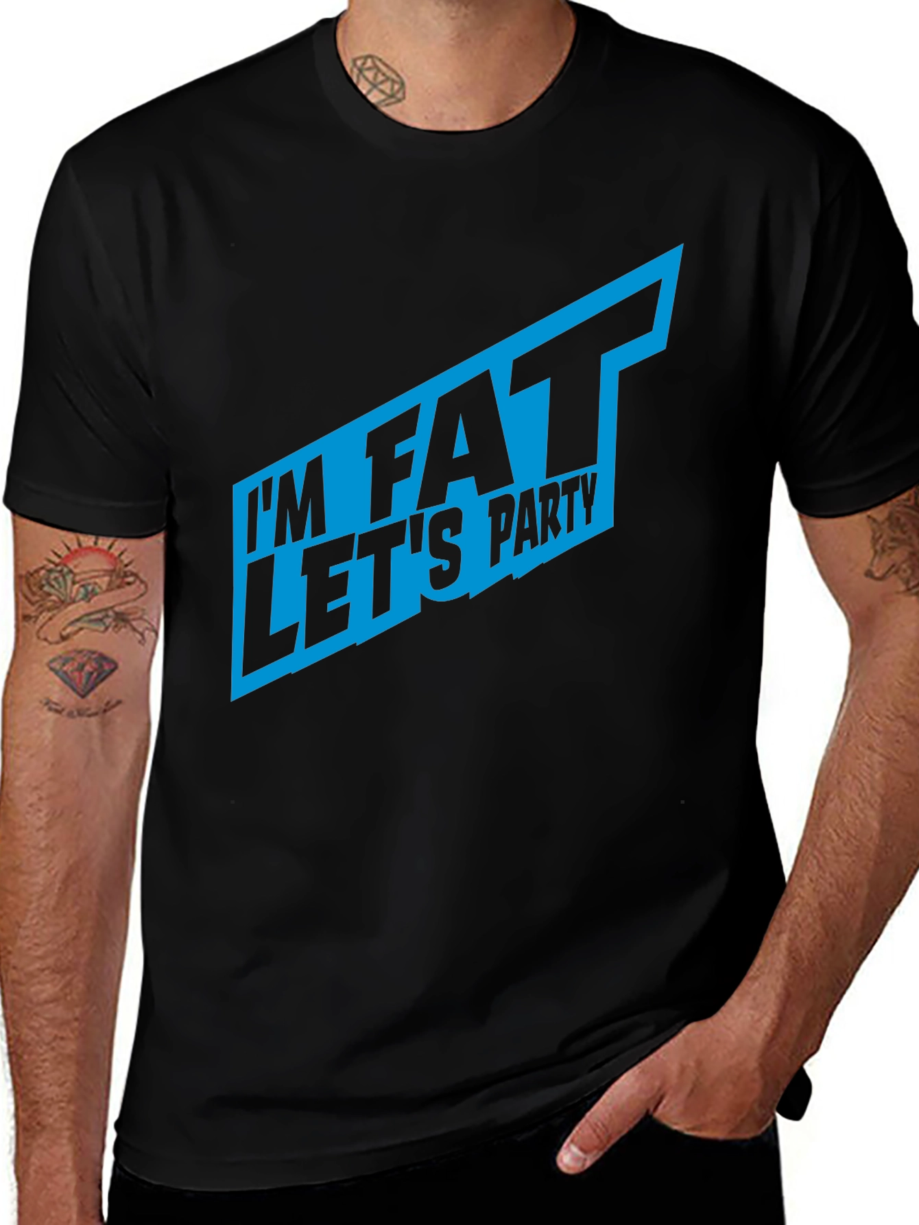 Variant 18 of I'm Fat Let's Party T-Shirt - Bold Graphic Tee