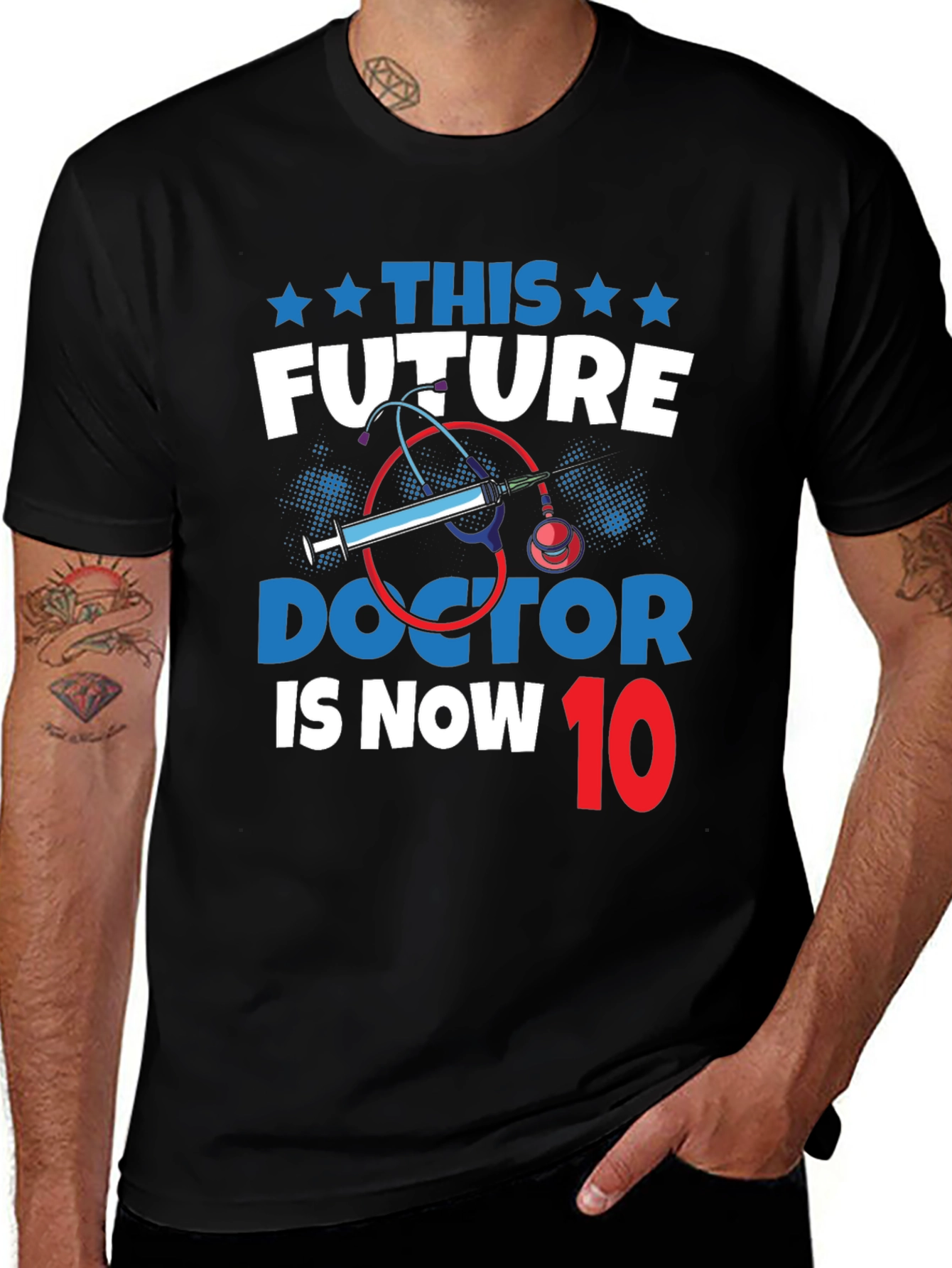 Variant 18 of Future Doctor 10th Birthday T-Shirt
