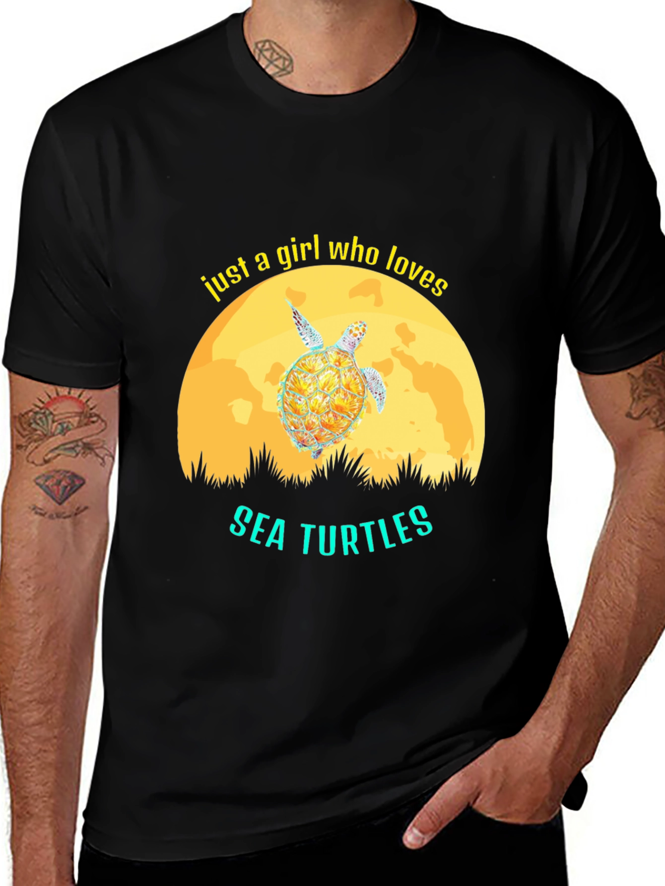 Variant 20 of Girl Who Loves Sea Turtles T-Shirt