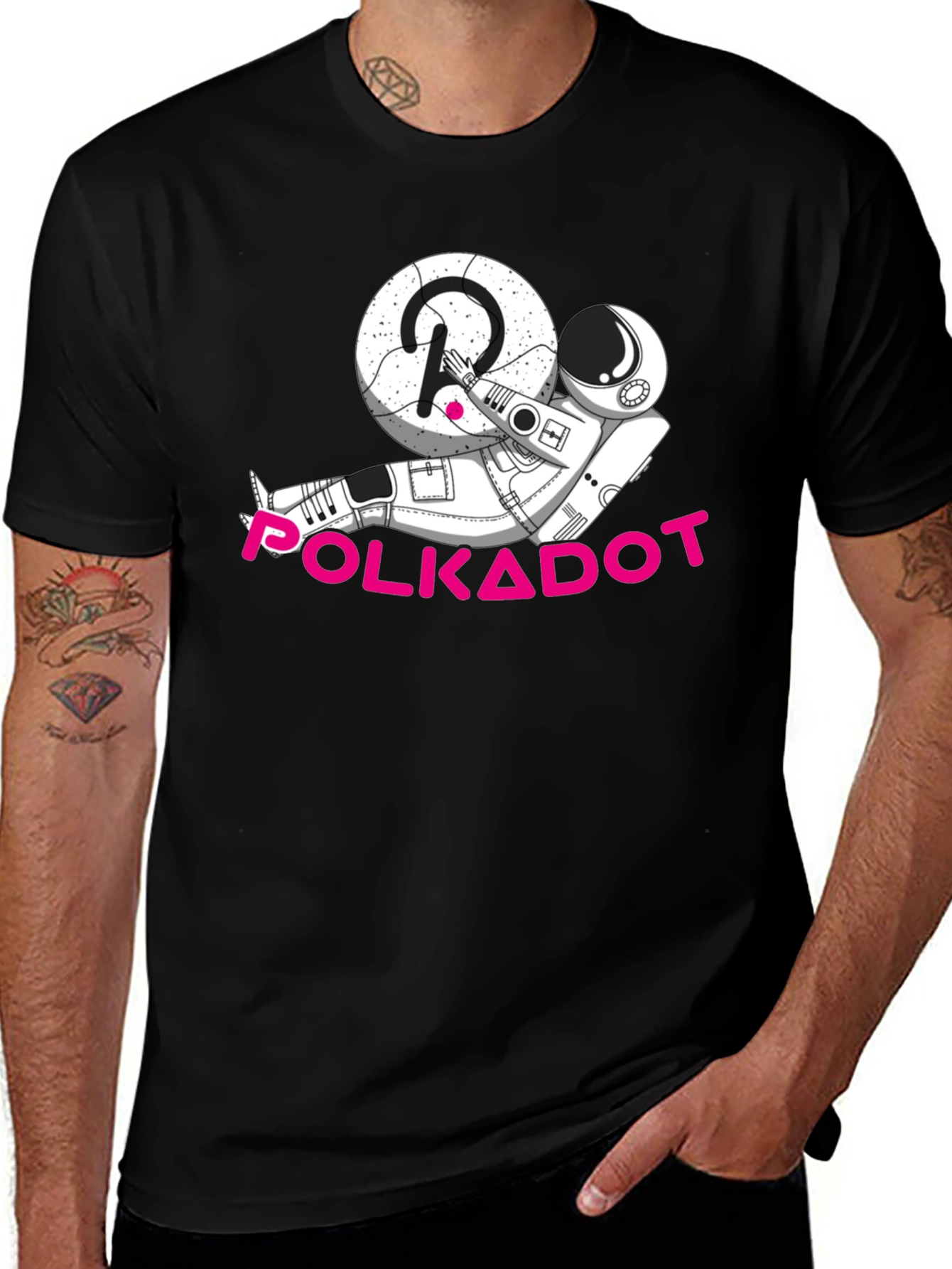 Polkadot Astronaut T-Shirt - Crypto Graphic Tee