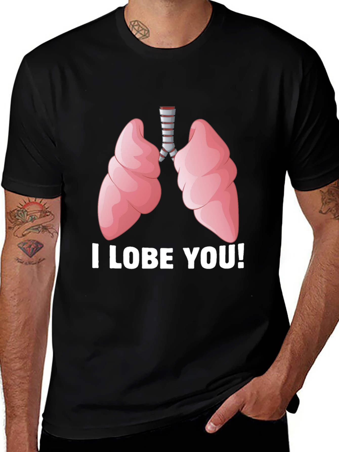 Variant 3 of I Lobe You T-Shirt - Anatomical Humor