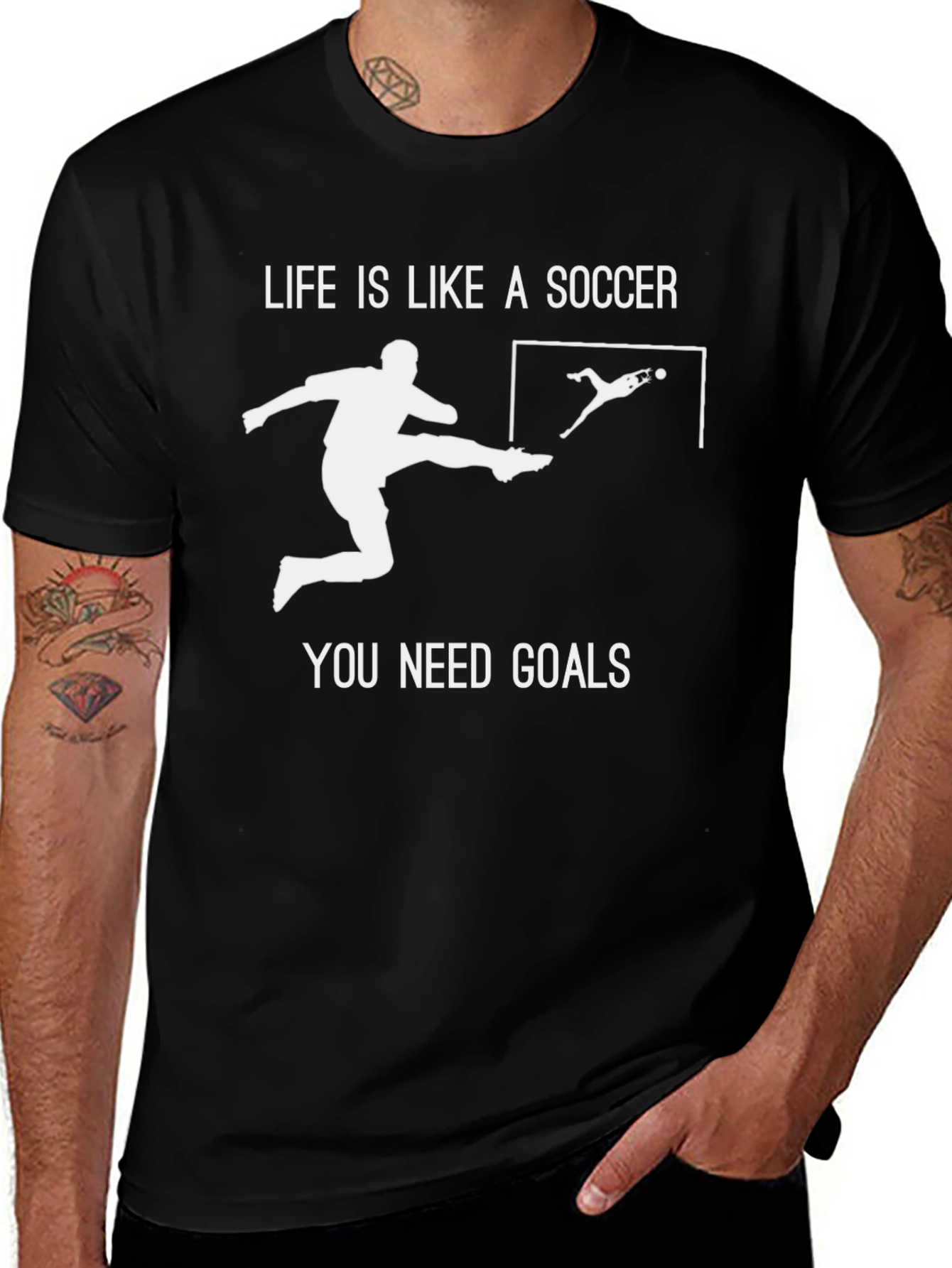 Variant 28 of Soccer Goals T-Shirt - Motivational Tee for Soccer Fans