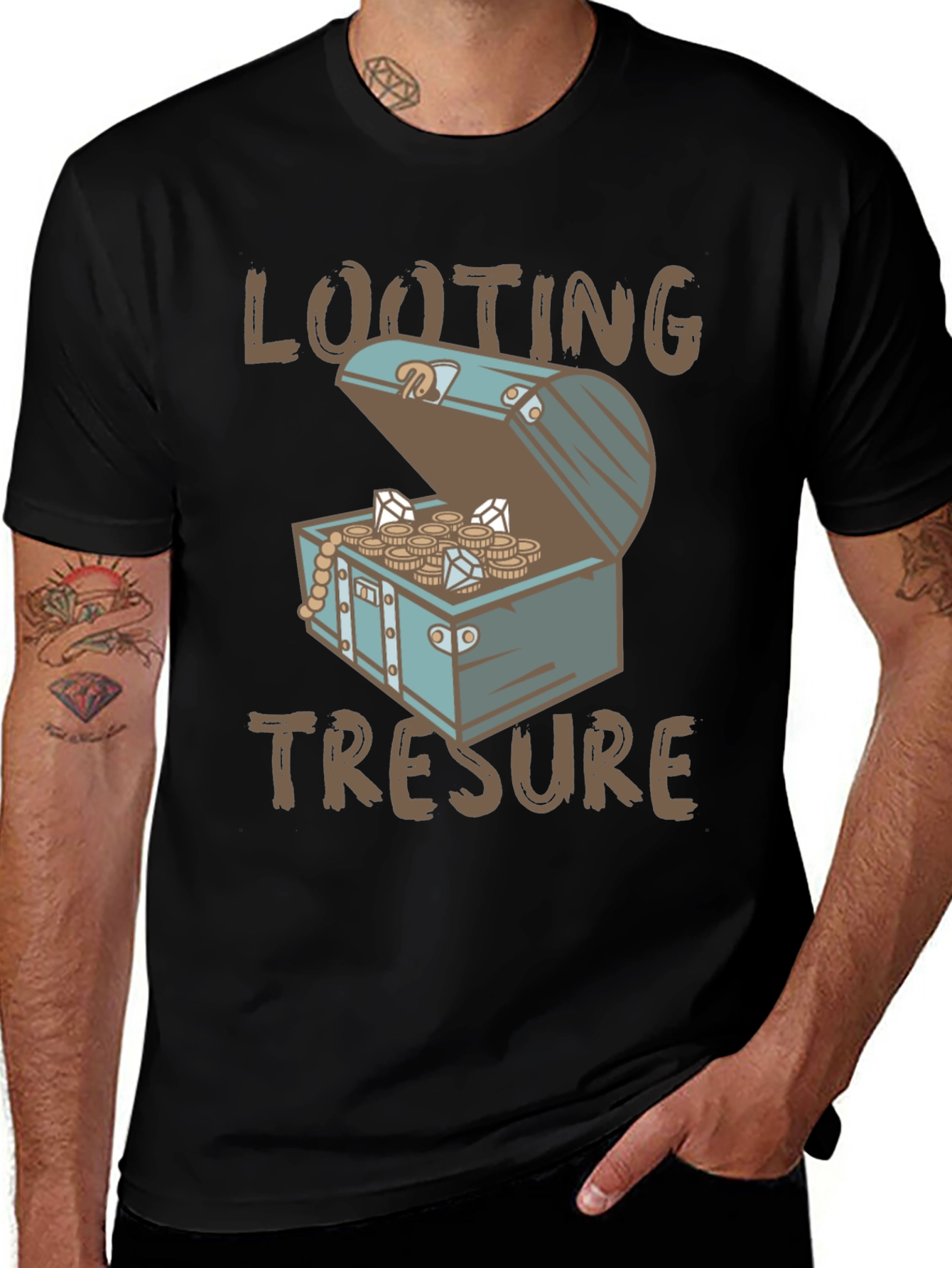 Variant 15 of Looting Treasure Graphic T-Shirt