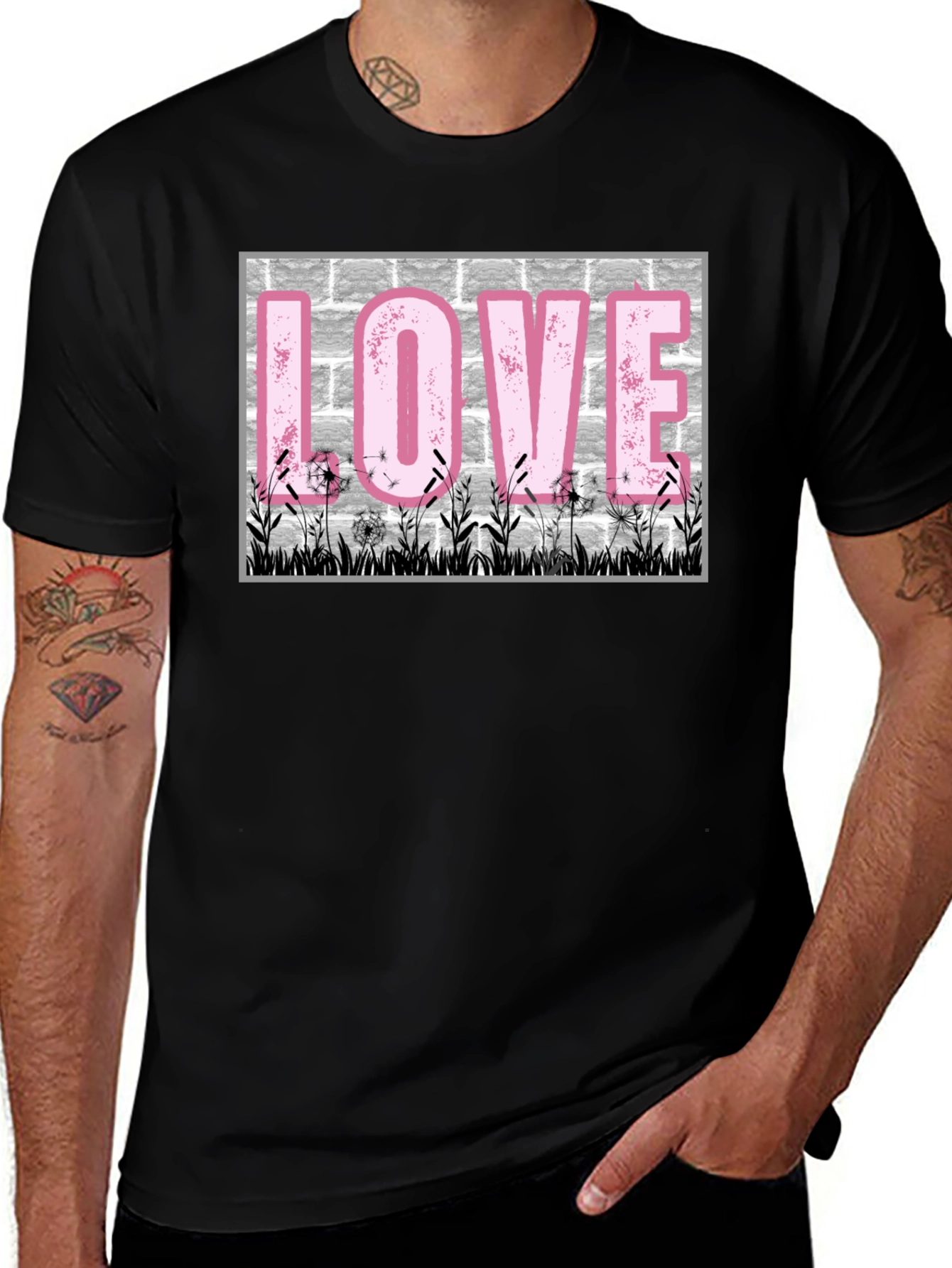 Love Dandelions Brick T-Shirt