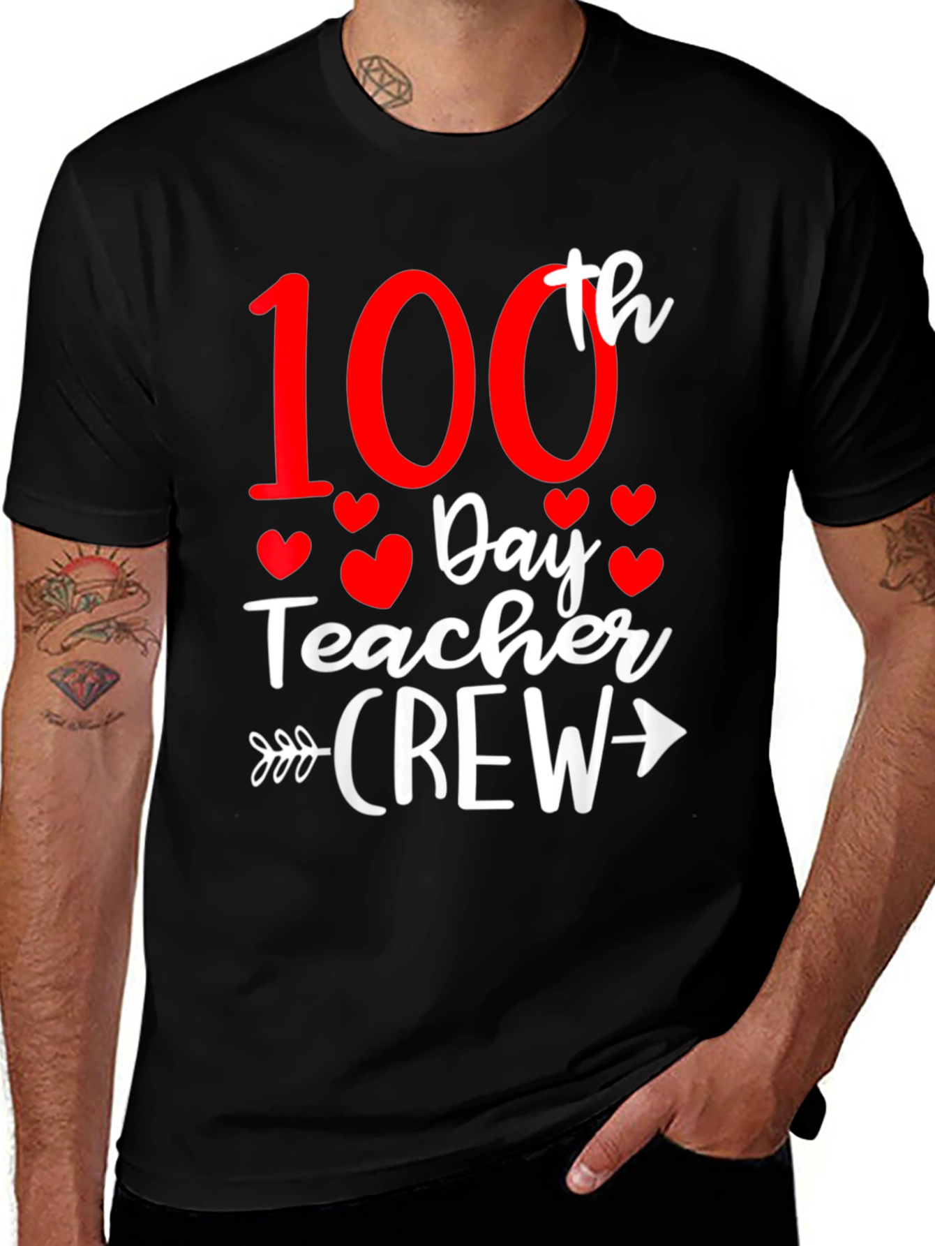 100th Day Teacher Crew T-Shirt