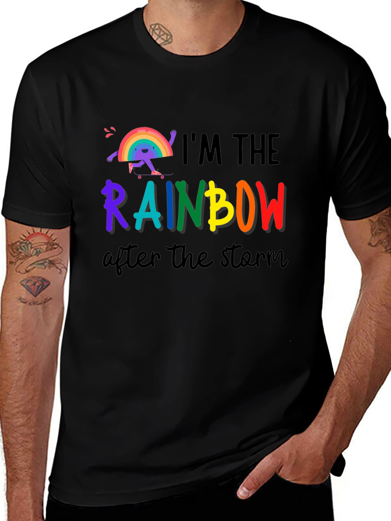 Variant 23 of Rainbow After the Storm Graphic Tee