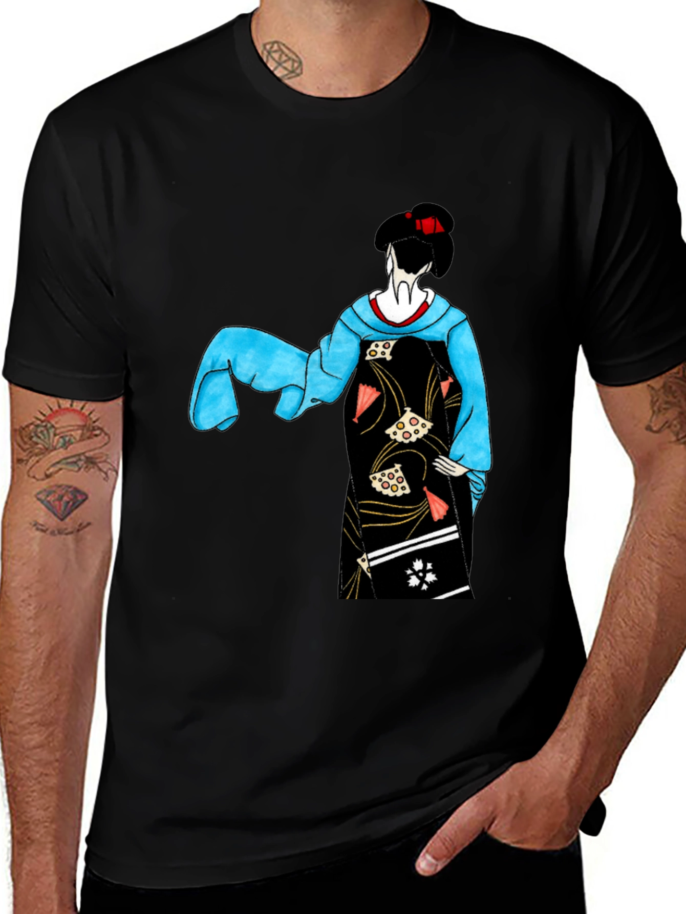 Variant 12 of Geisha Art Graphic T-Shirt