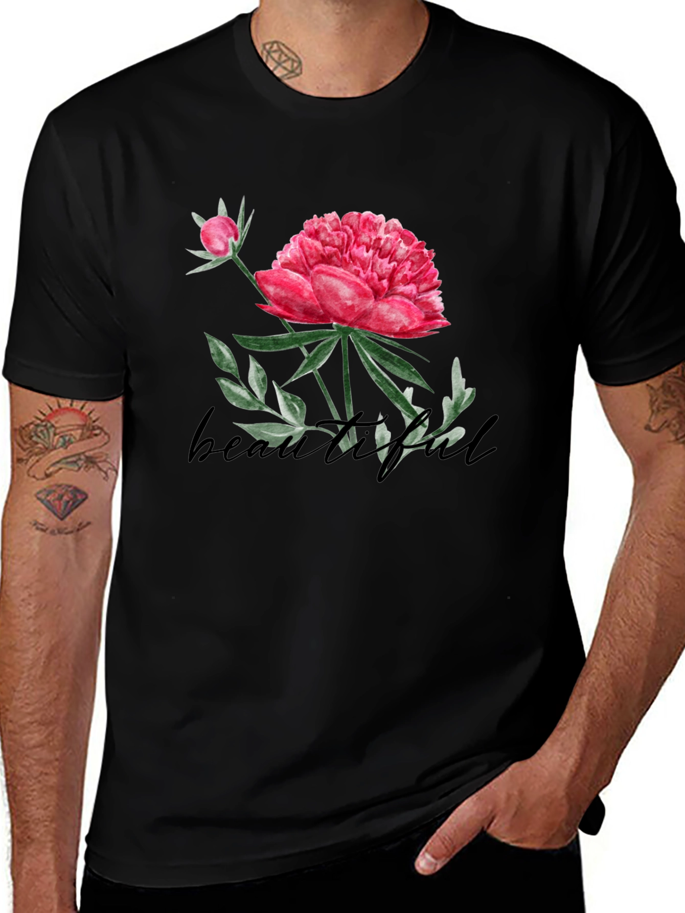 Variant 20 of Floral Peony Graphic T-Shirt